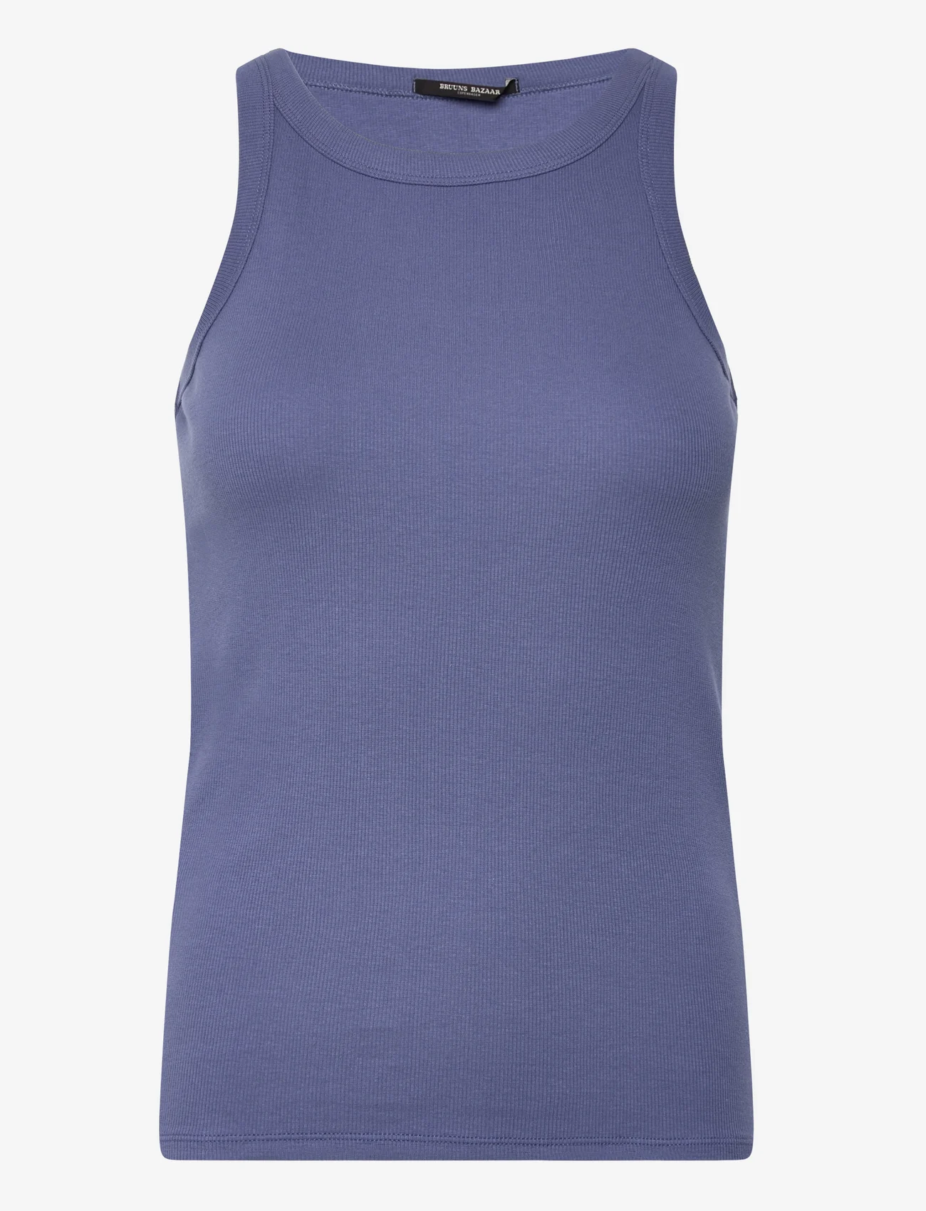Bruuns Bazaar - KatyBB Rib Tank top - t-shirt & tops - coastal blue - 0