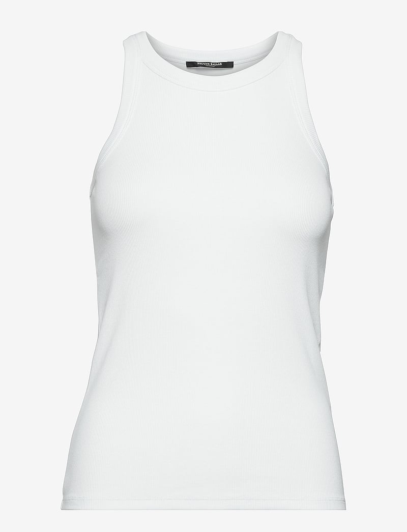 Bruuns Bazaar - KatyBB Rib Tank top - tanktops - white - 1