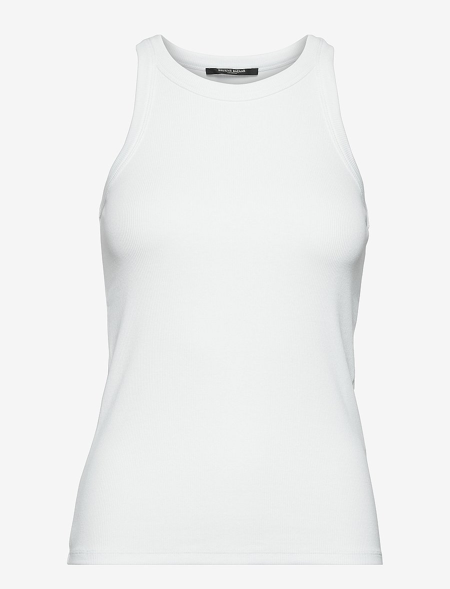 Bruuns Bazaar - KatyBB Rib Tank top - Ärmellose tops - white - 1