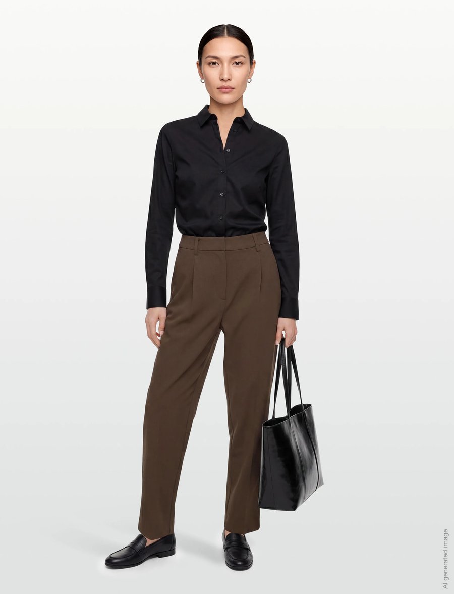 Bruuns Bazaar - CindySusBBDagny pants - tailored trousers - chestnut - 0