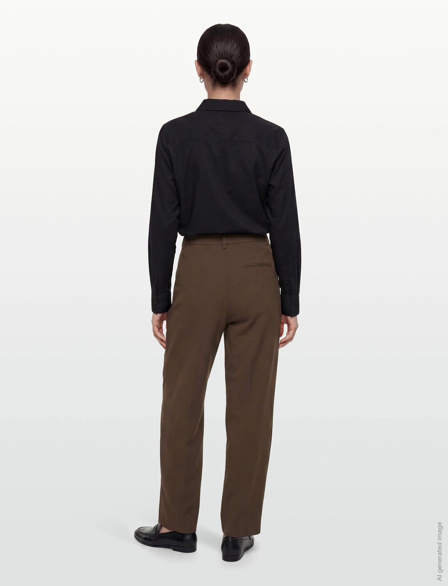 Bruuns Bazaar - CindySusBBDagny pants - tailored trousers - chestnut - 4