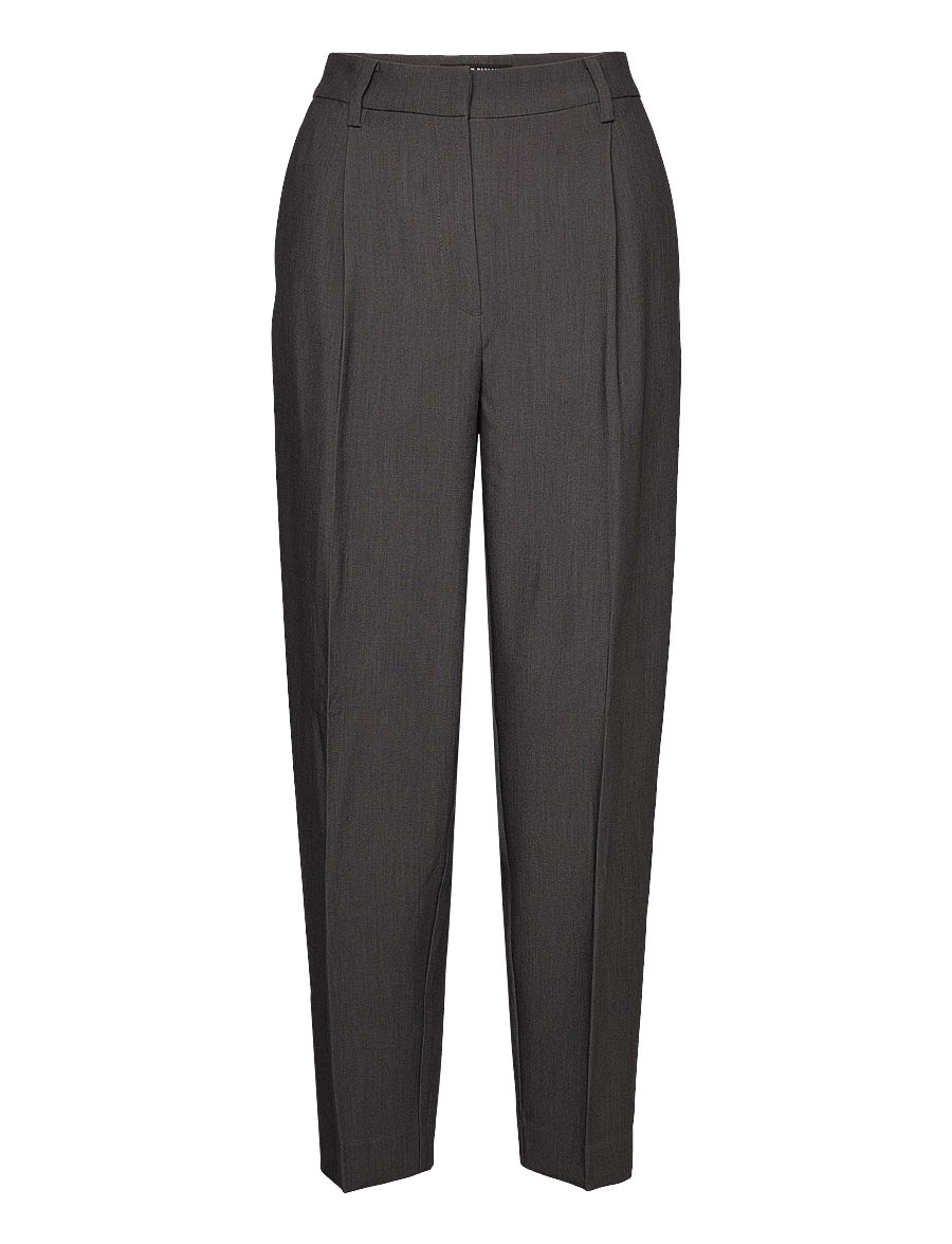Bruuns Bazaar - CindySusBBDagny pants - kostymbyxor - dark grey mel - 0