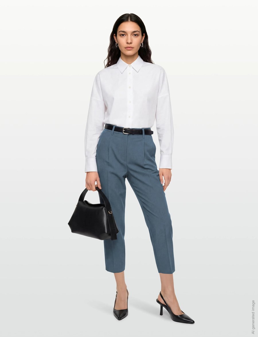 Bruuns Bazaar - CindySusBBDagny pants - anzugshosen - indian teal - 0