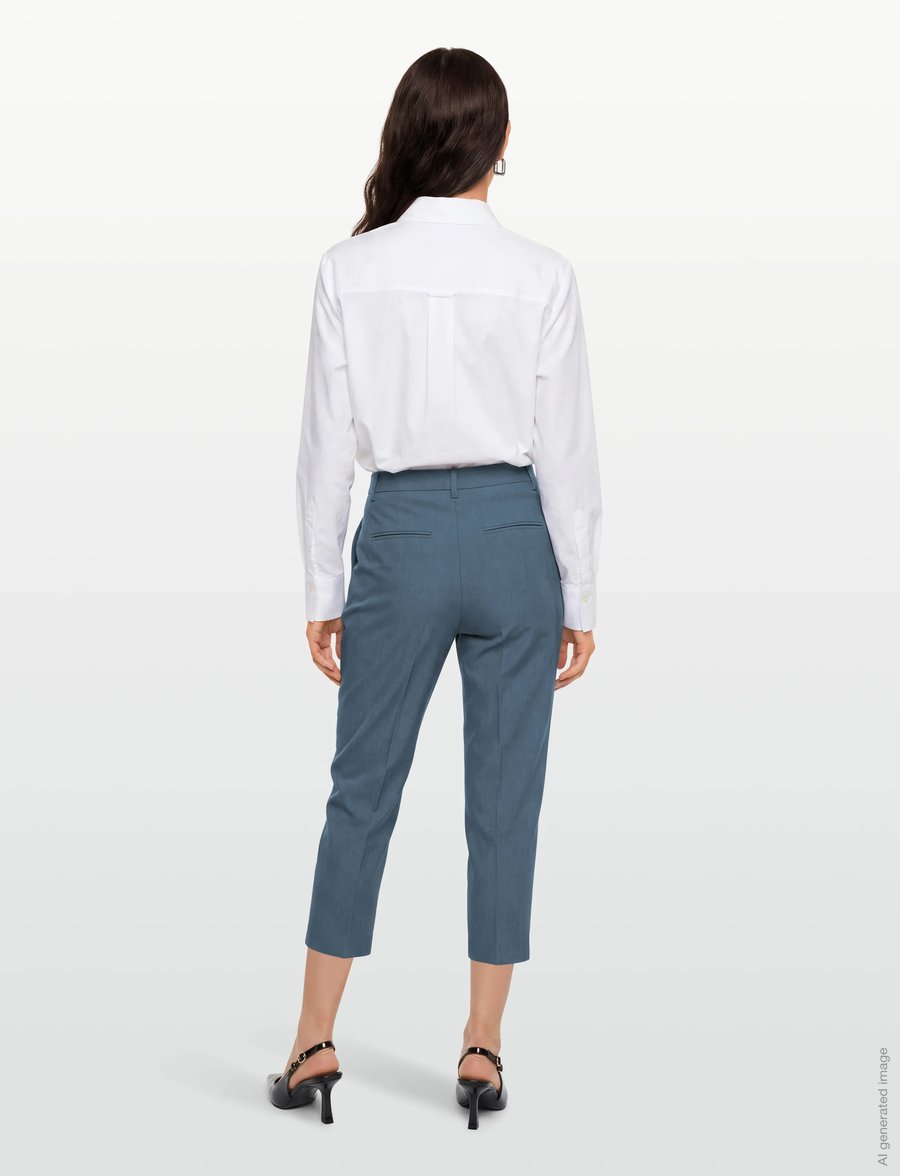 Bruuns Bazaar - CindySusBBDagny pants - anzugshosen - indian teal - 4