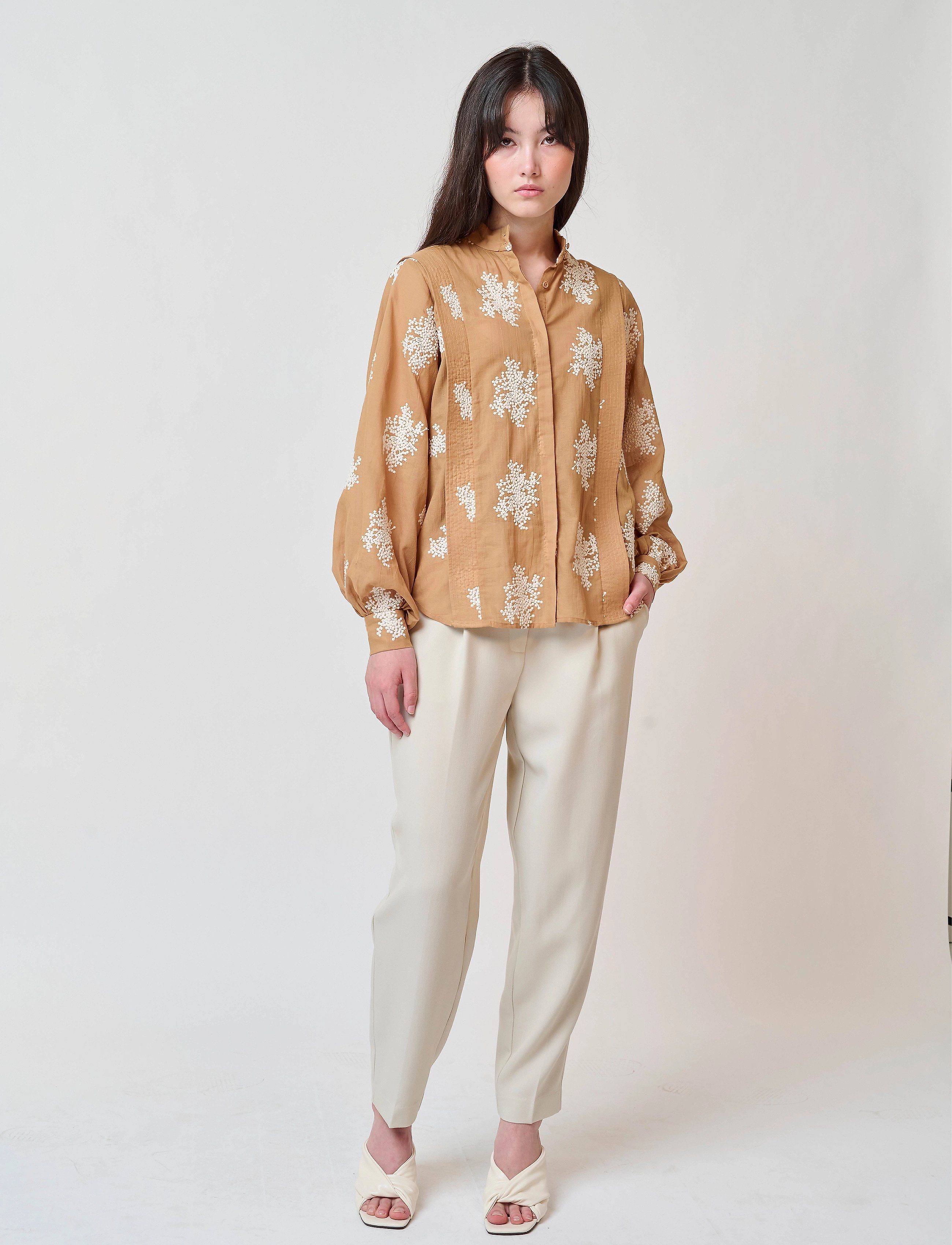 Bruuns Bazaar CindySusBBDagny pants - Püksid - KIT / white