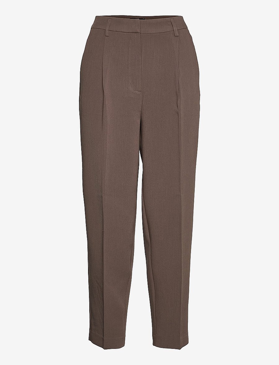 Bruuns Bazaar - CindySusBBDagny pants - pidulikud püksid - major brown - 0