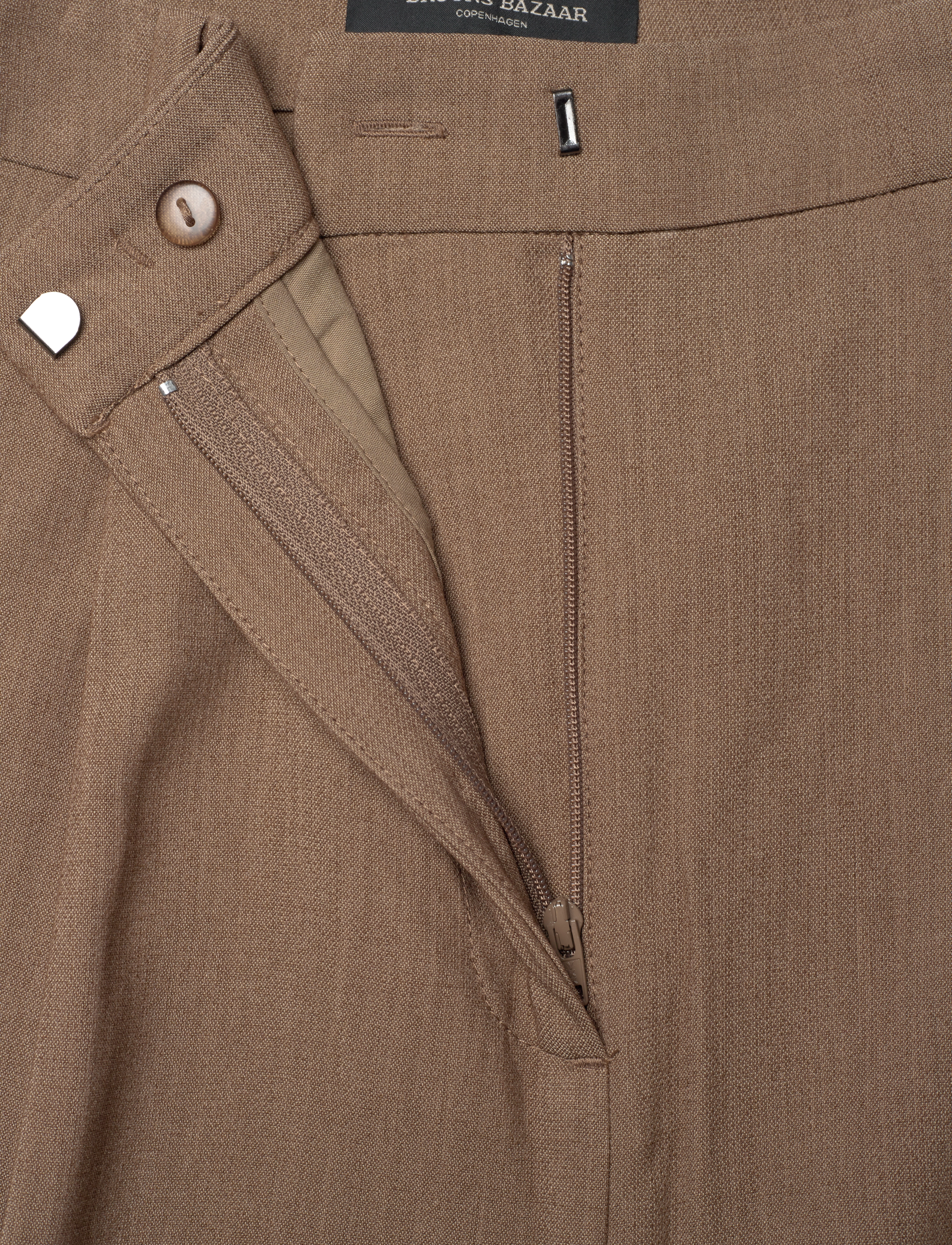 Bruuns Bazaar - CindySusBBDagny pants - festtøj til outletpriser - shitake melange - 4