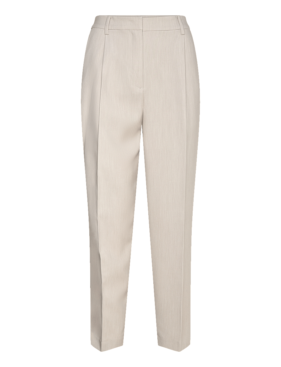 Bruuns Bazaar - CindySusBBDagny pants - dressbukser - silver cloud melange - 0