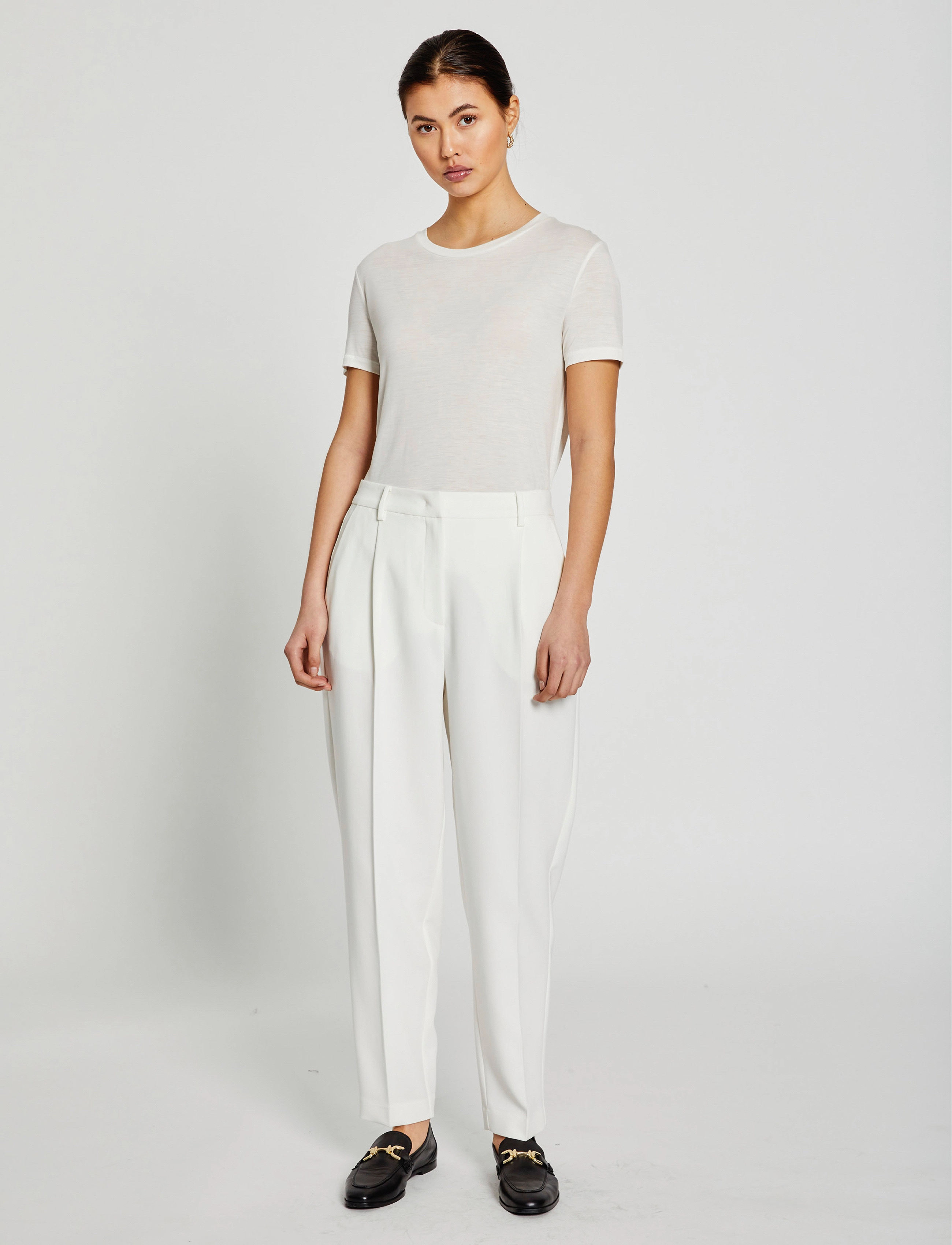 Bruuns Bazaar CindySusBBDagny pants - Hosen - SNOW WHITE / white