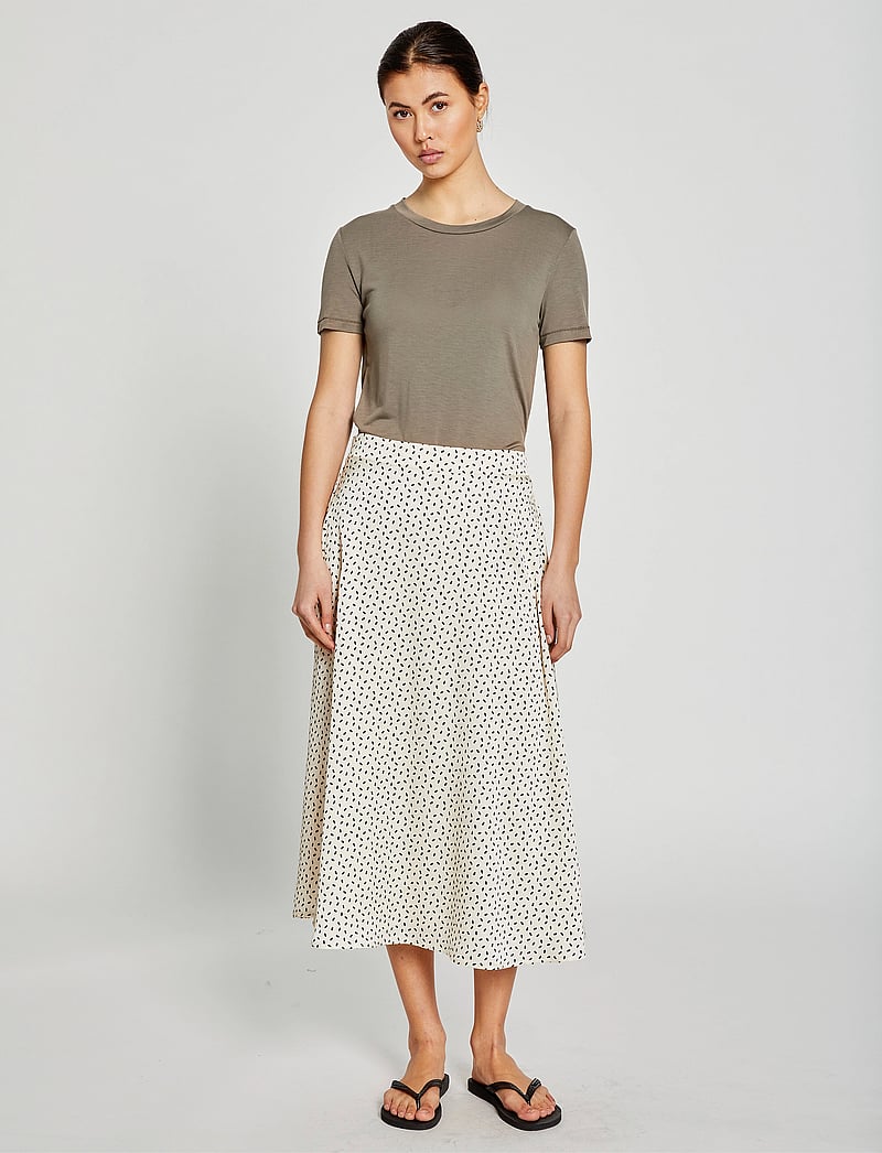 Bruuns Bazaar - AcaciaBBAmattas skirt - cream/black dot print - 0