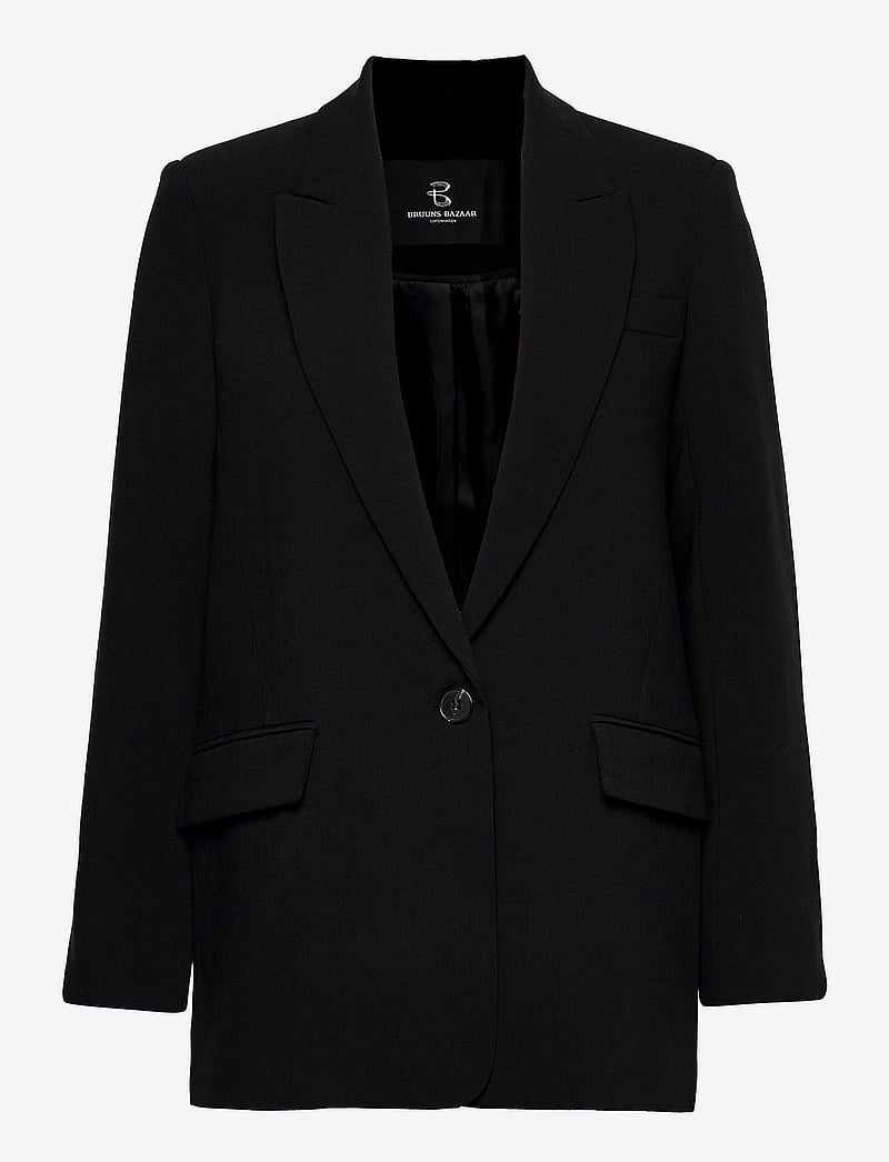 Bruuns Bazaar - CindySusBBFrida blazer - enkeltradede blazere - black - 1