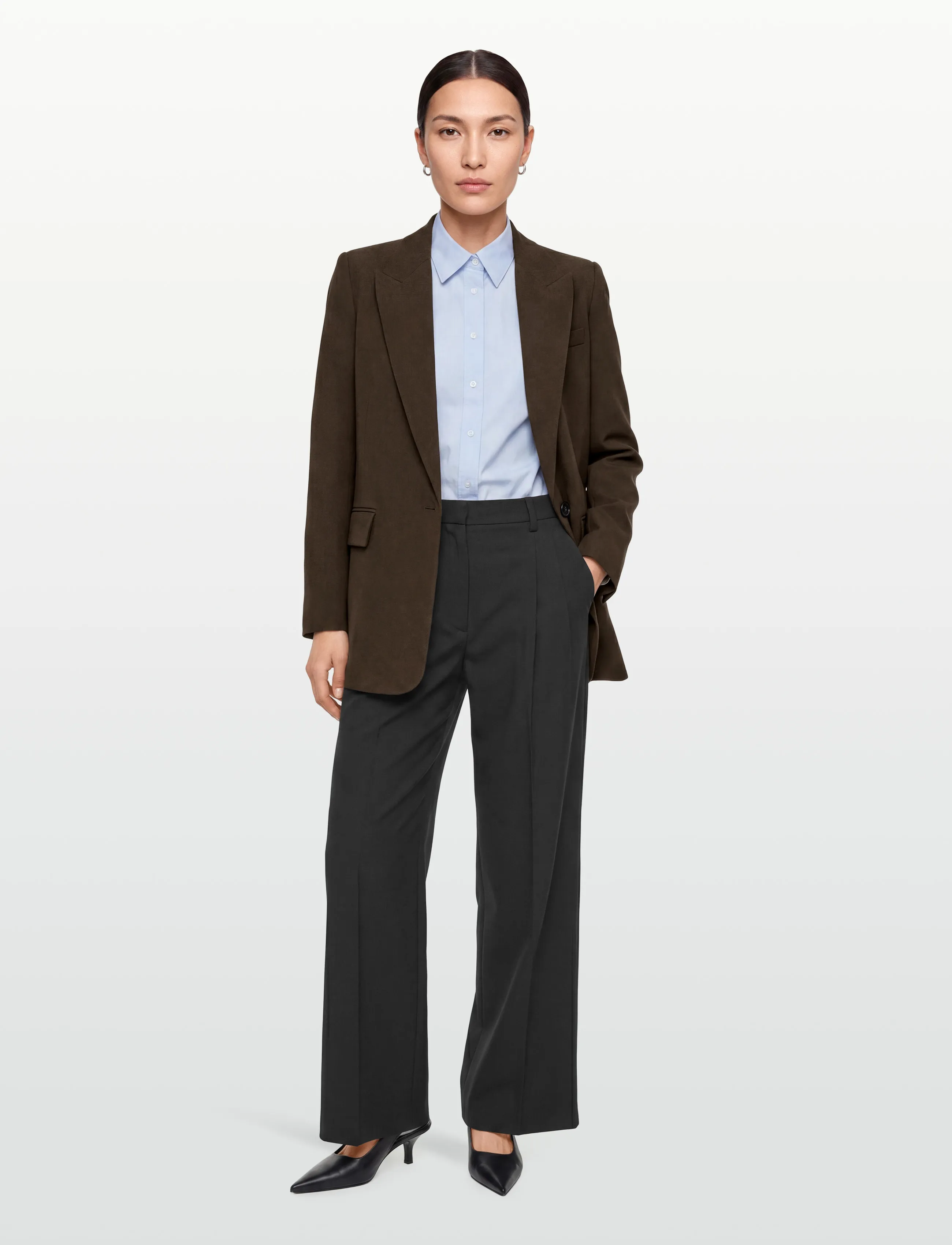 Bruuns Bazaar Cindysusbbfrida Blazer, 34, Brown, Blazere > Enkeltradede Blazere, Dame