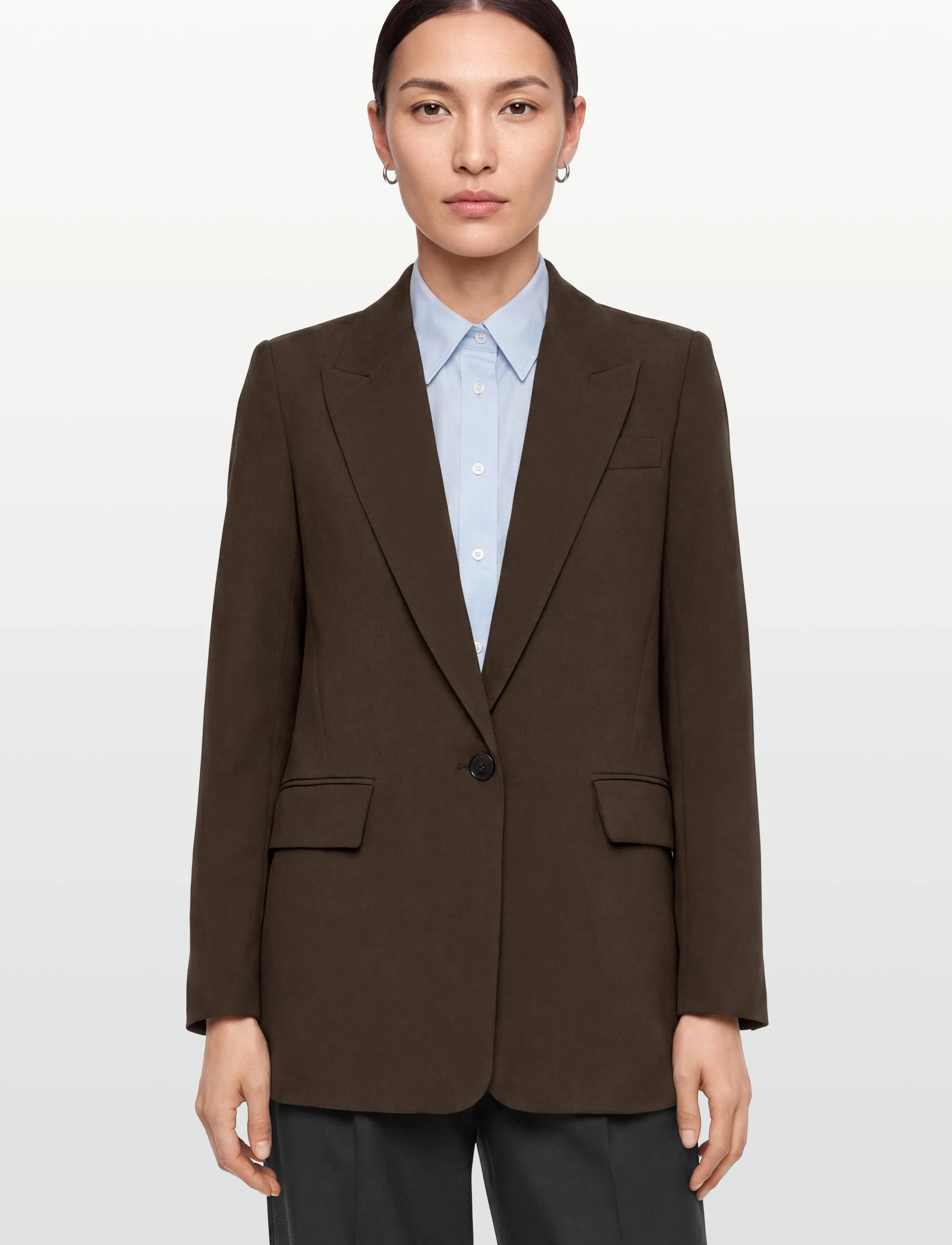Bruuns Bazaar - CindySusBBFrida blazer - single breasted blazers - chestnut - 3