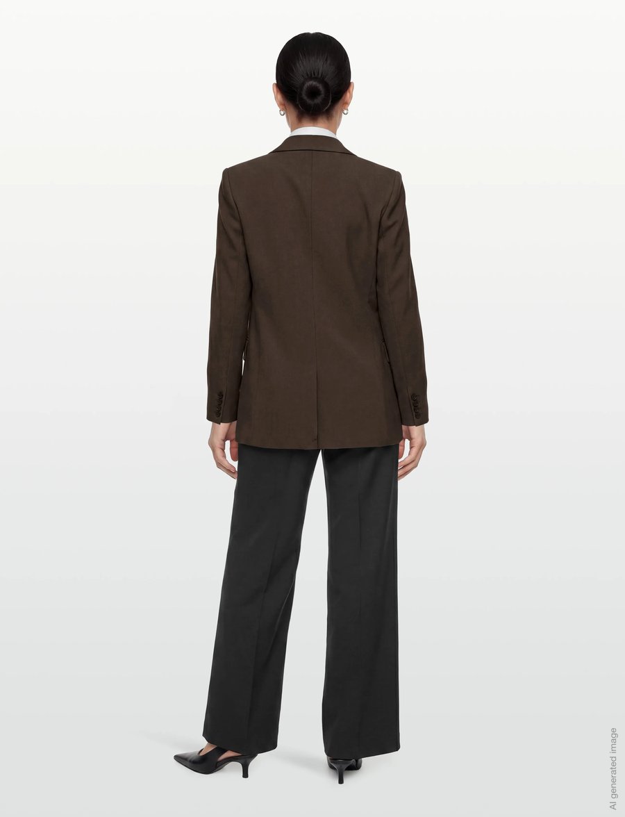 Bruuns Bazaar - CindySusBBFrida blazer - single breasted blazers - chestnut - 4