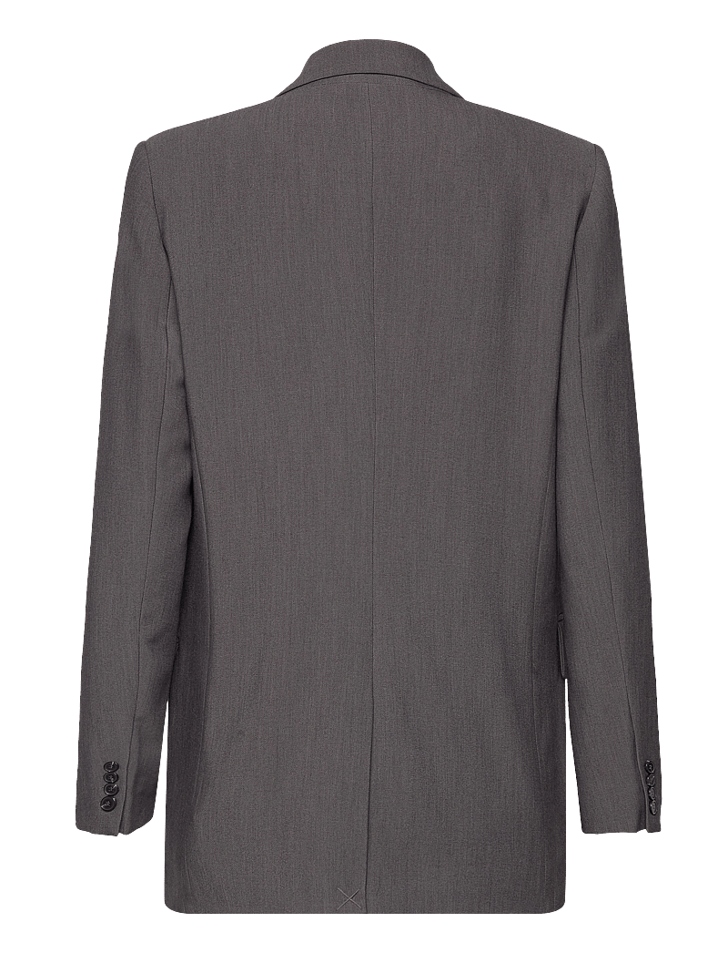 Bruuns Bazaar - CindySusBBFrida blazer - enkeltradede blazere - dark grey mel - 1