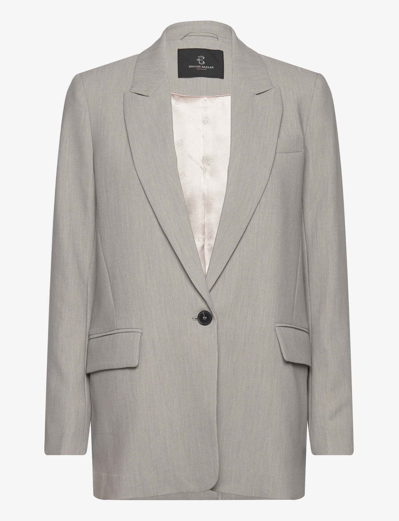 Bruuns Bazaar - CindySusBBFrida blazer - einreihige blazer - light grey melange - 0