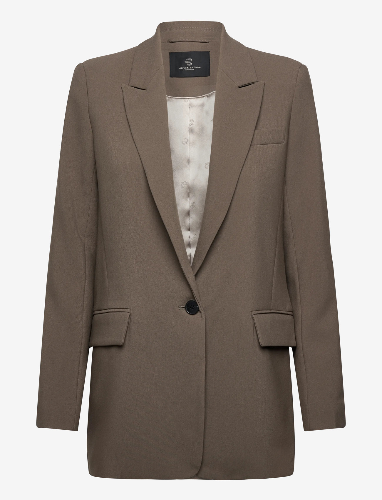 Bruuns Bazaar - CindySusBBFrida blazer - Ühes joones nööpidega bleiserid - morel - 0