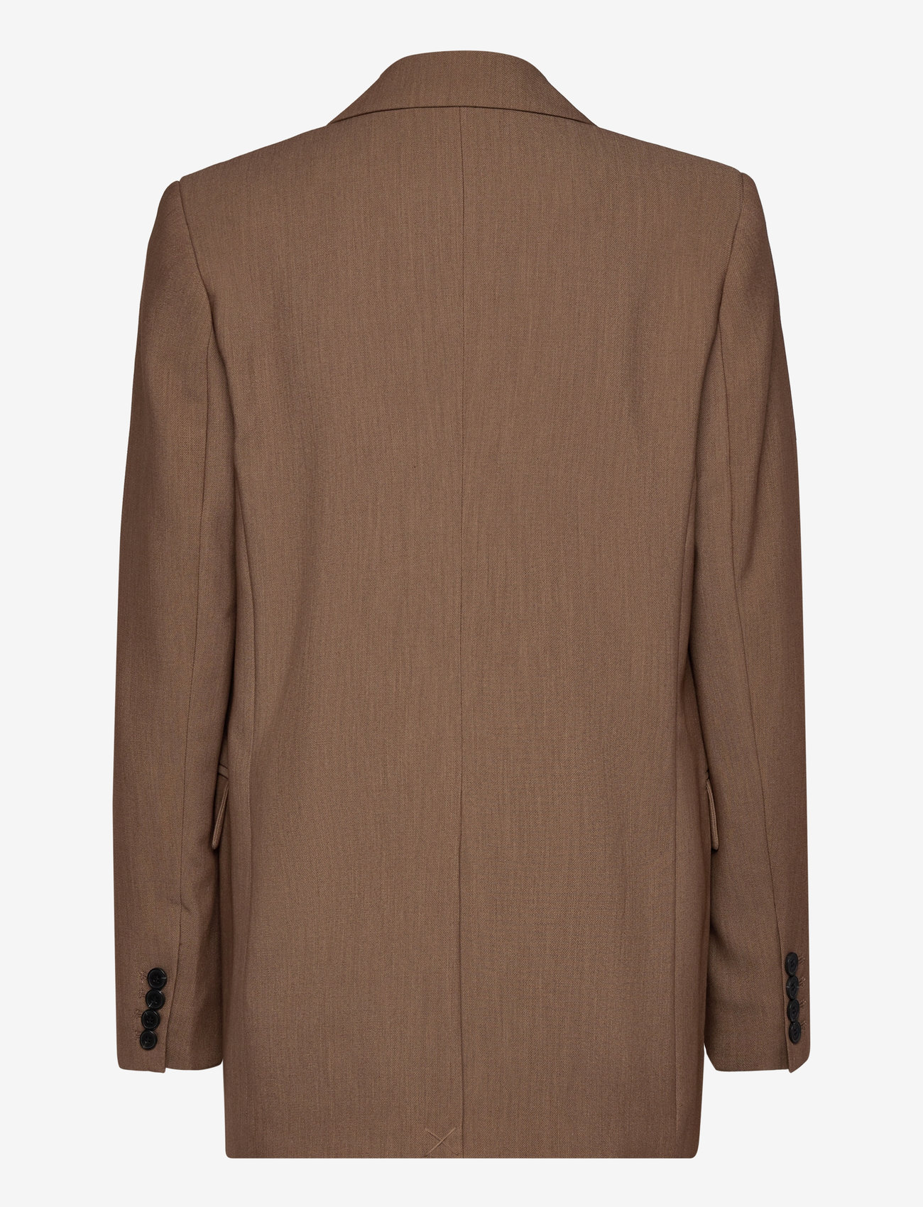 Bruuns Bazaar - CindySusBBFrida blazer - enkeltradede blazere - shitake melange - 2