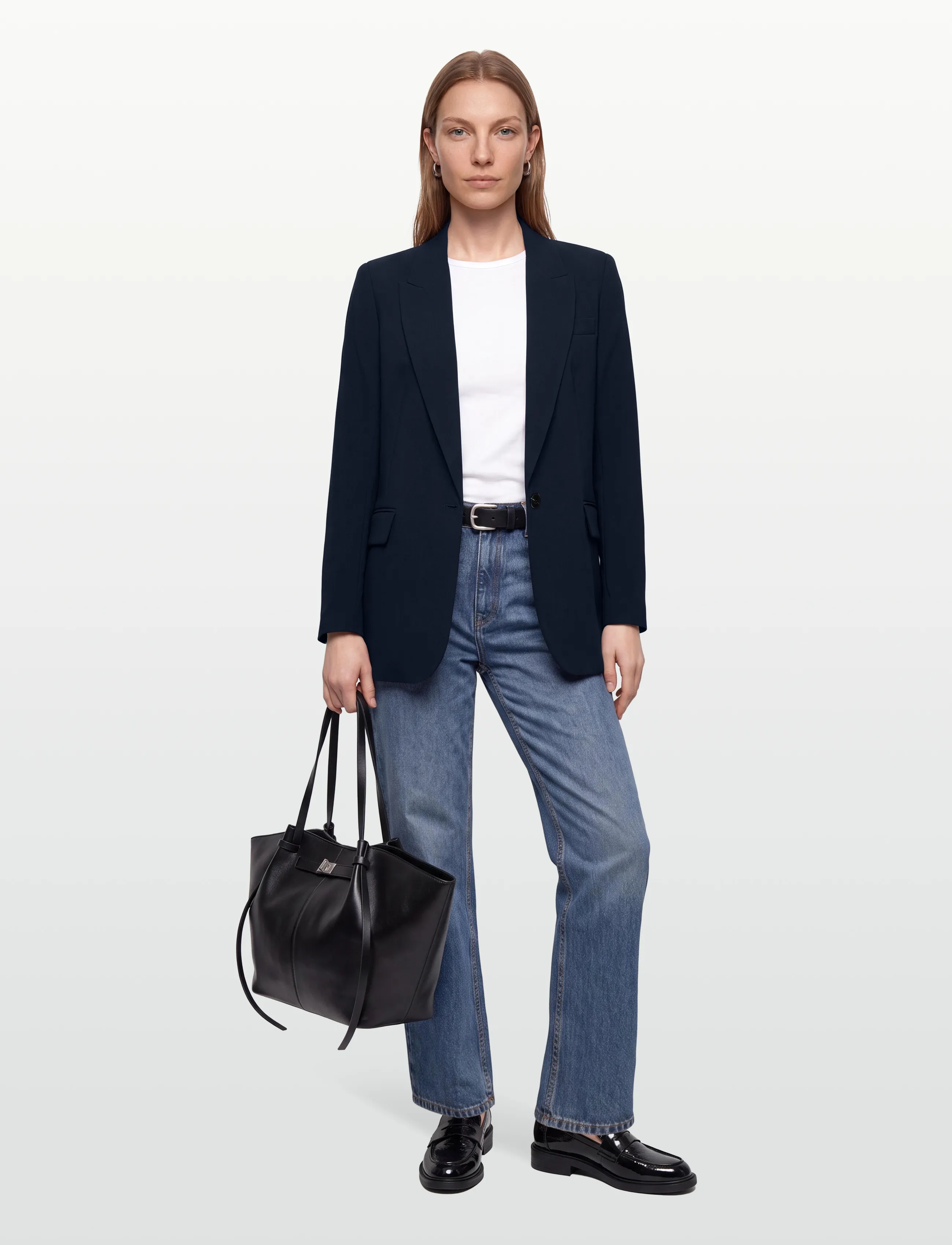 Bruuns Bazaar - CindySusBBFrida blazer - vienaeiliai švarkai - sky captain - 0