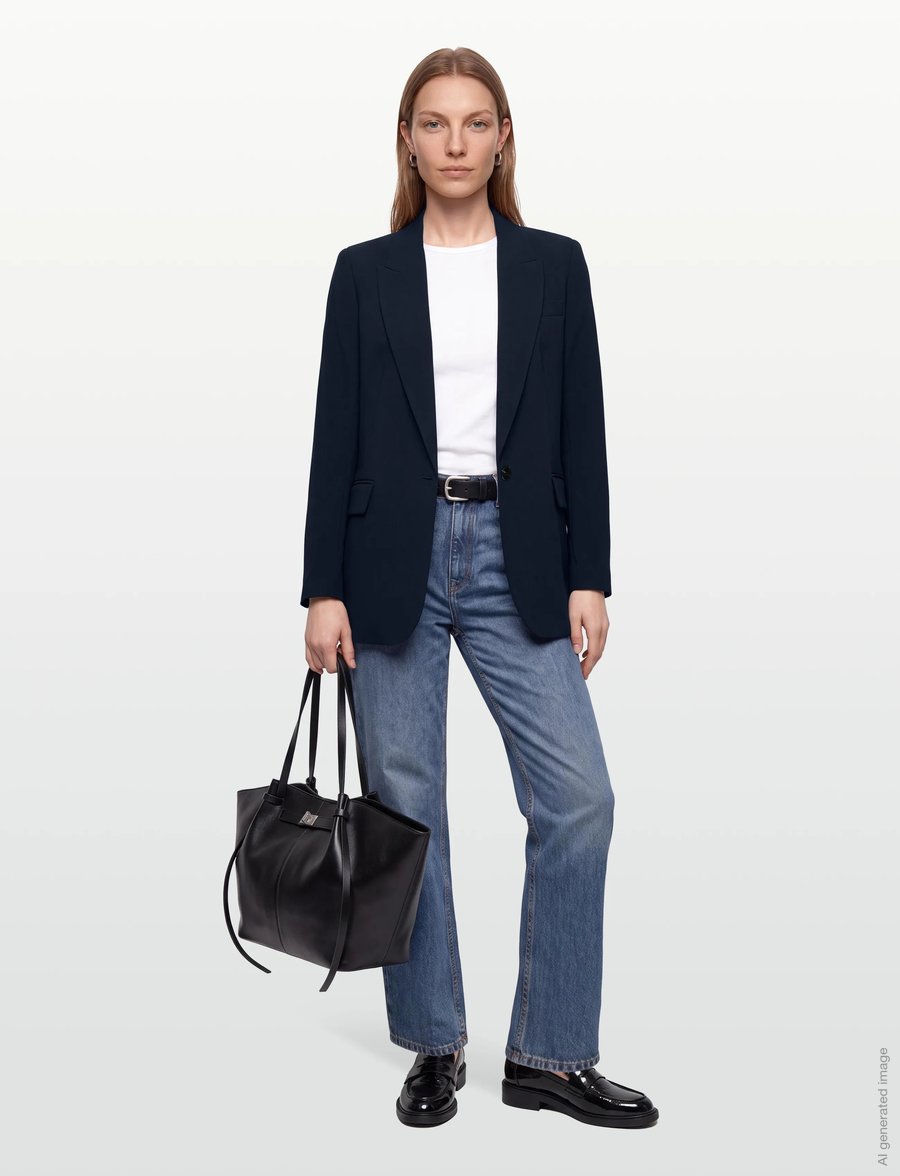 Bruuns Bazaar - CindySusBBFrida blazer - einreihige blazer - sky captain - 0