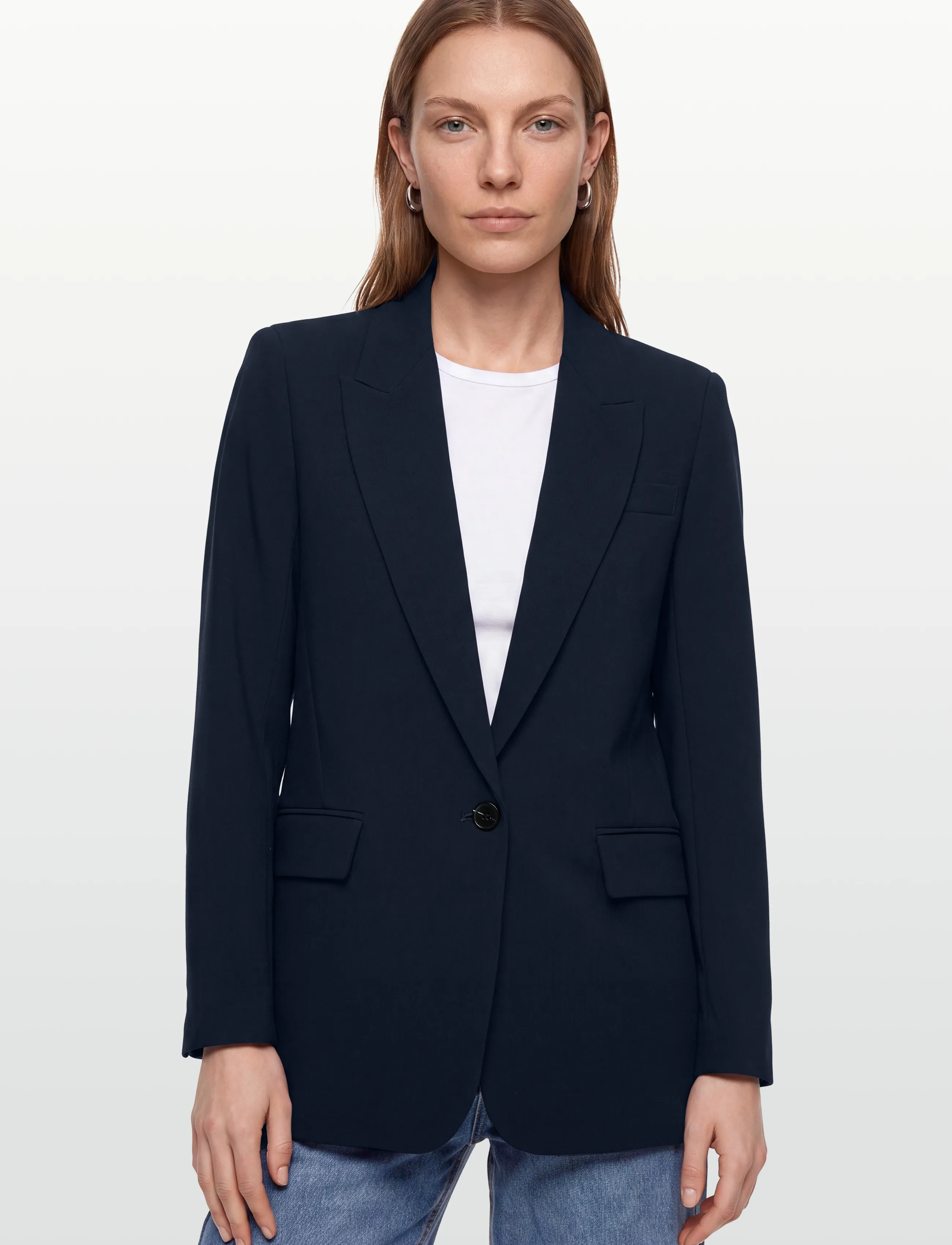Bruuns Bazaar - CindySusBBFrida blazer - vienaeiliai švarkai - sky captain - 3