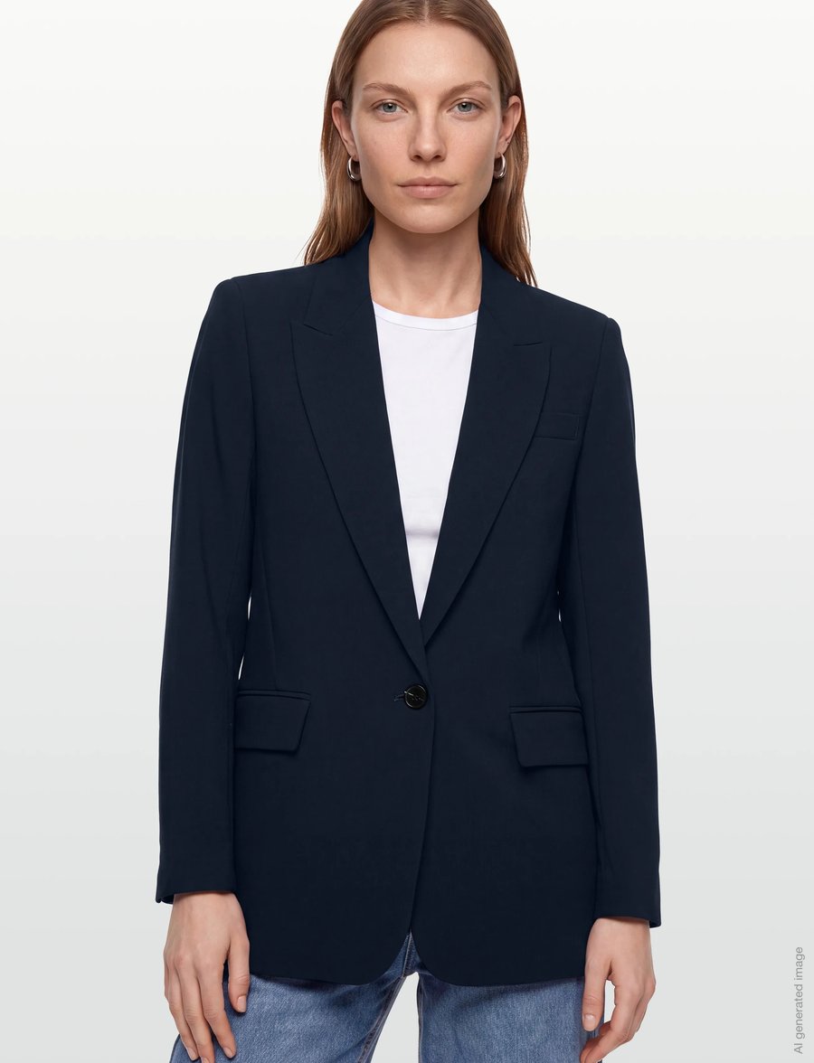 Bruuns Bazaar - CindySusBBFrida blazer - einreihige blazer - sky captain - 3