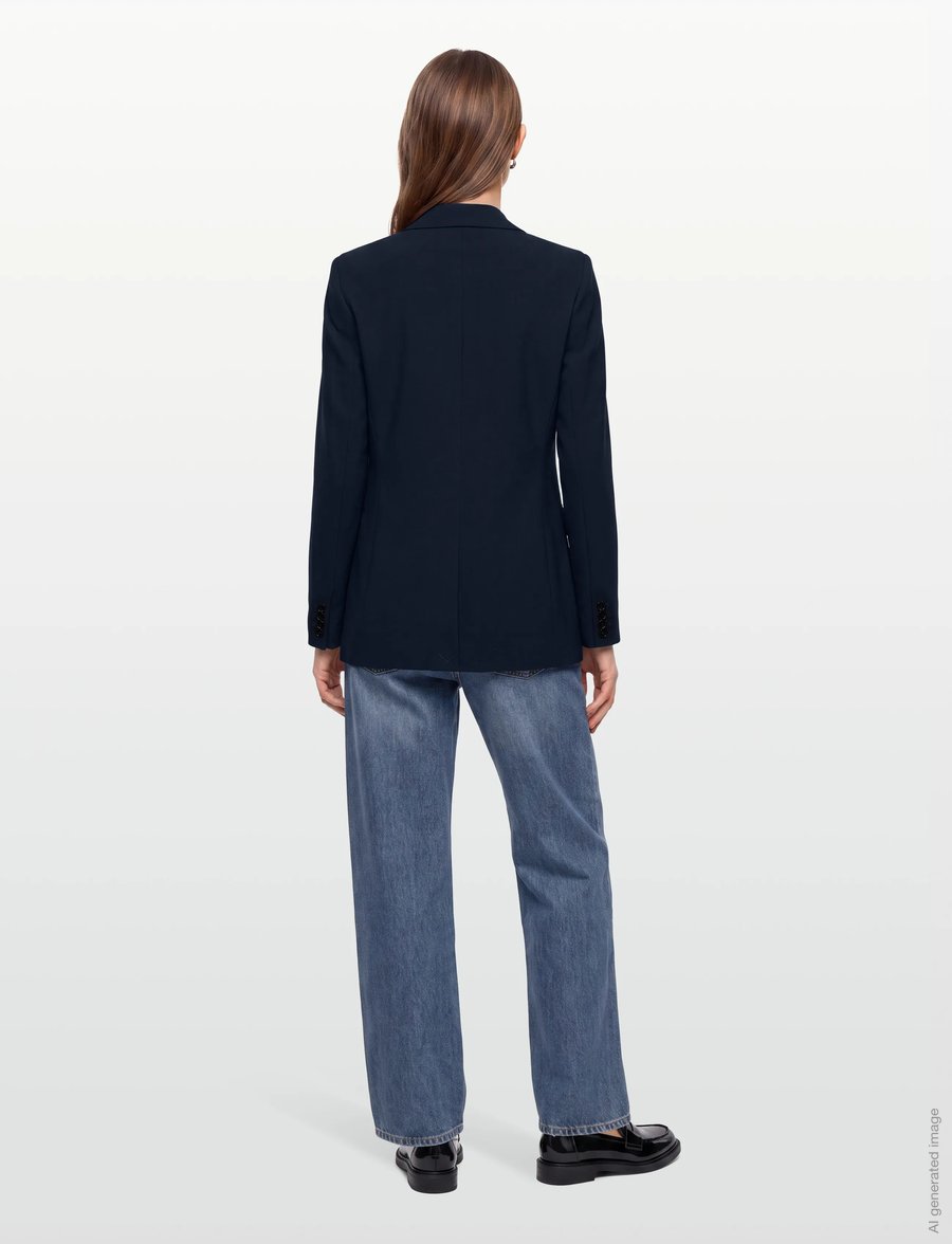 Bruuns Bazaar - CindySusBBFrida blazer - einreihige blazer - sky captain - 4