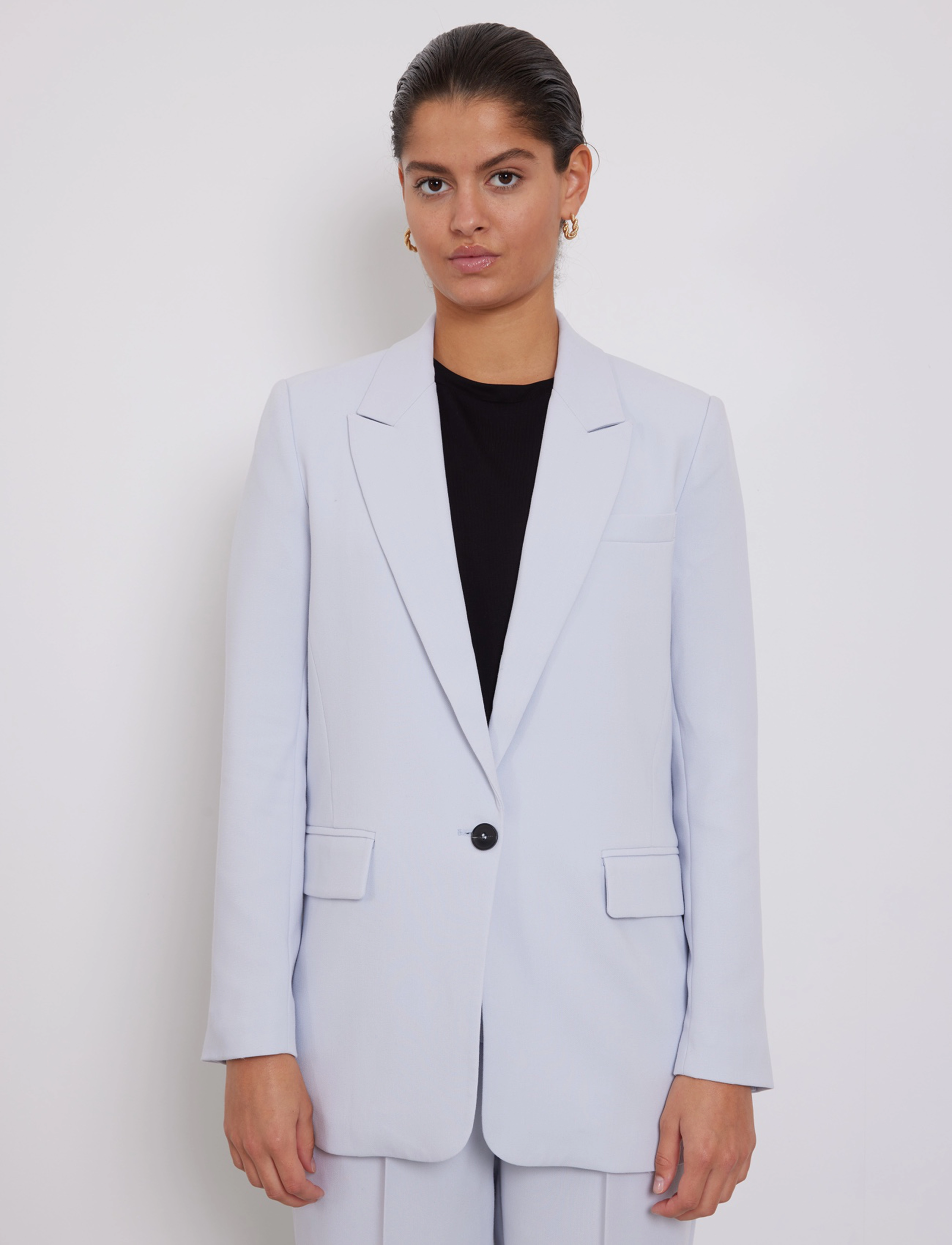 Bruuns Bazaar Cindysusbbfrida Blazer, 36, Blue, Blazere > Enkeltradede Blazere, Dame