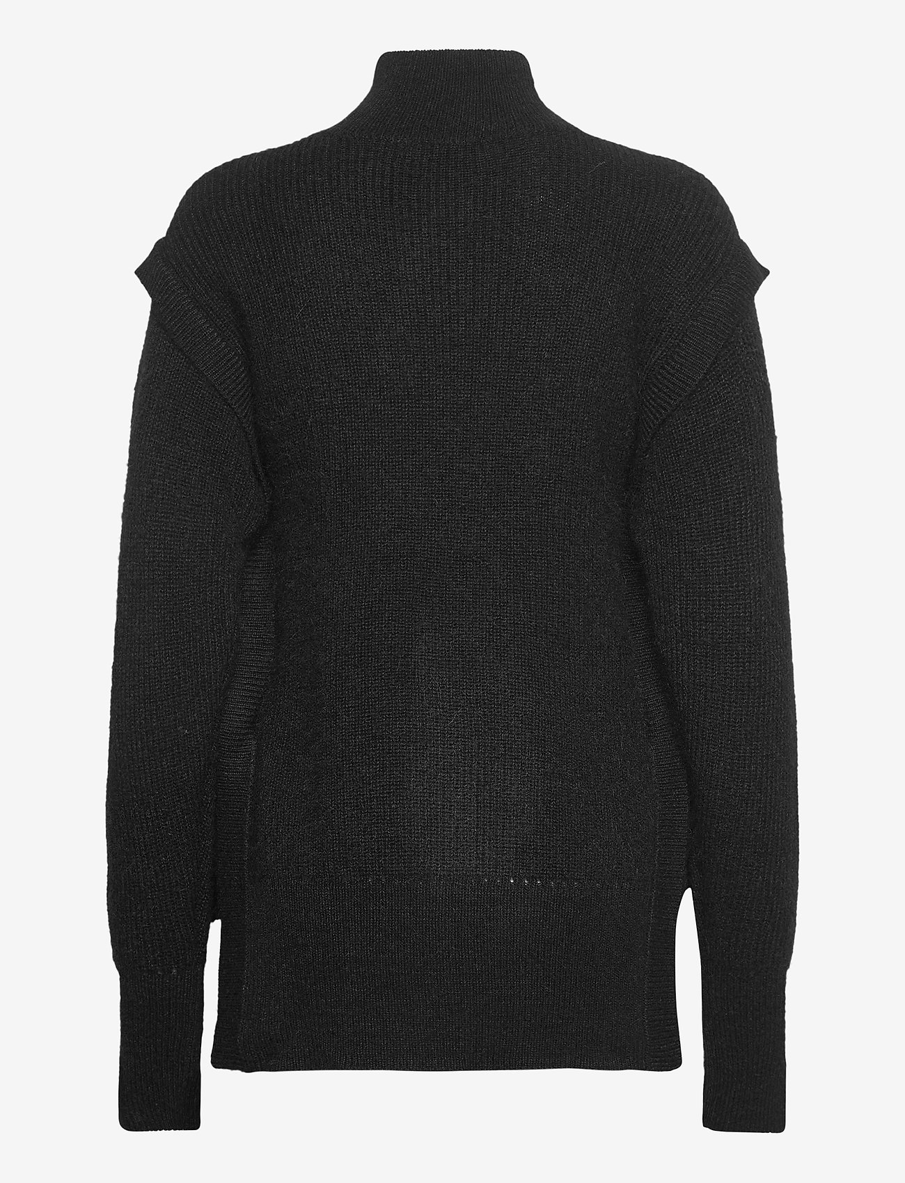 Bruuns Bazaar - Parisa Carmel knit - džemperi ar augstu apkakli - black - 1