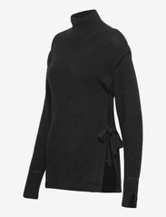 Bruuns Bazaar - Parisa Carmel knit - džemperi ar augstu apkakli - black - 2