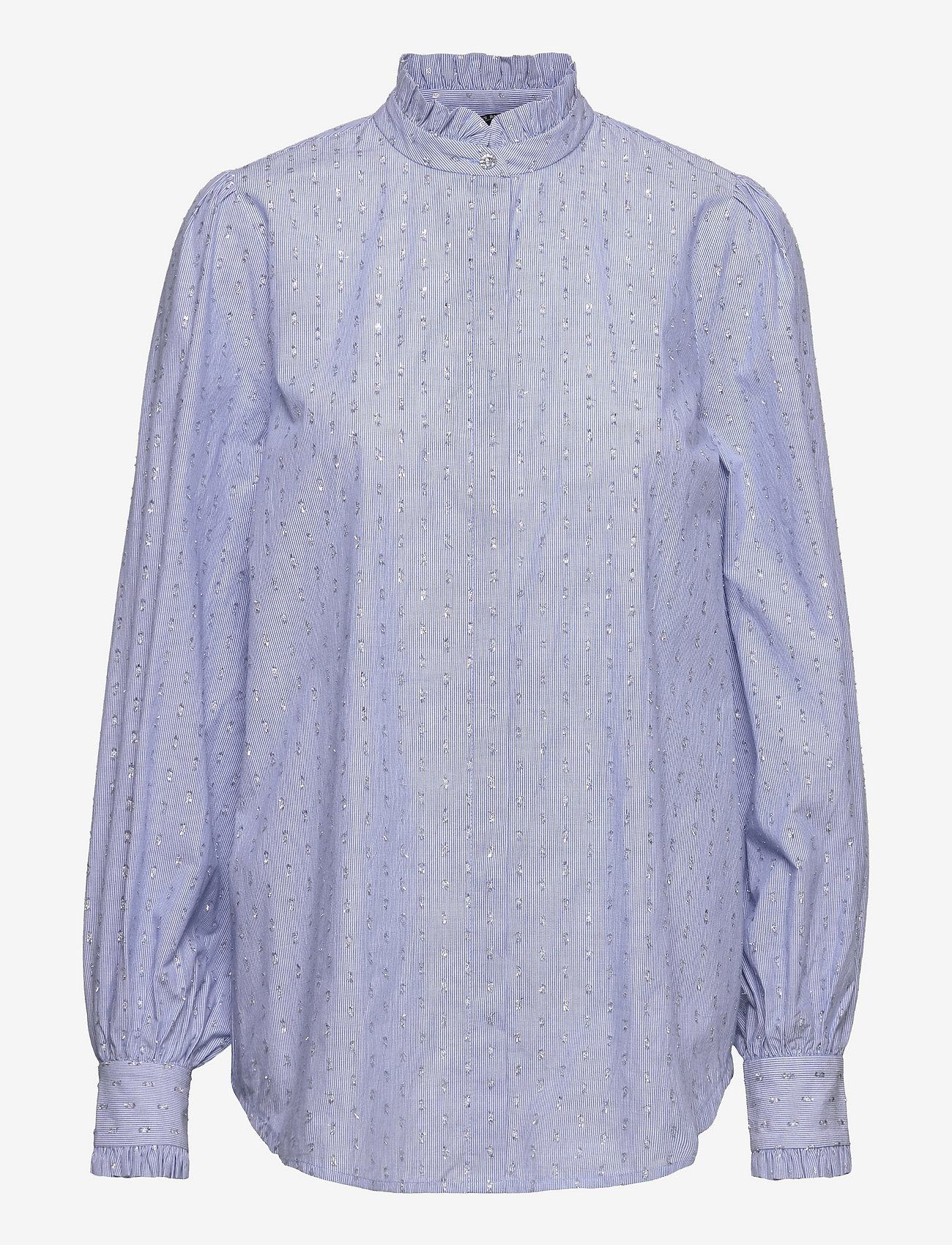 Bruuns Bazaar - Clover Dover shirt - blue stripe - 0
