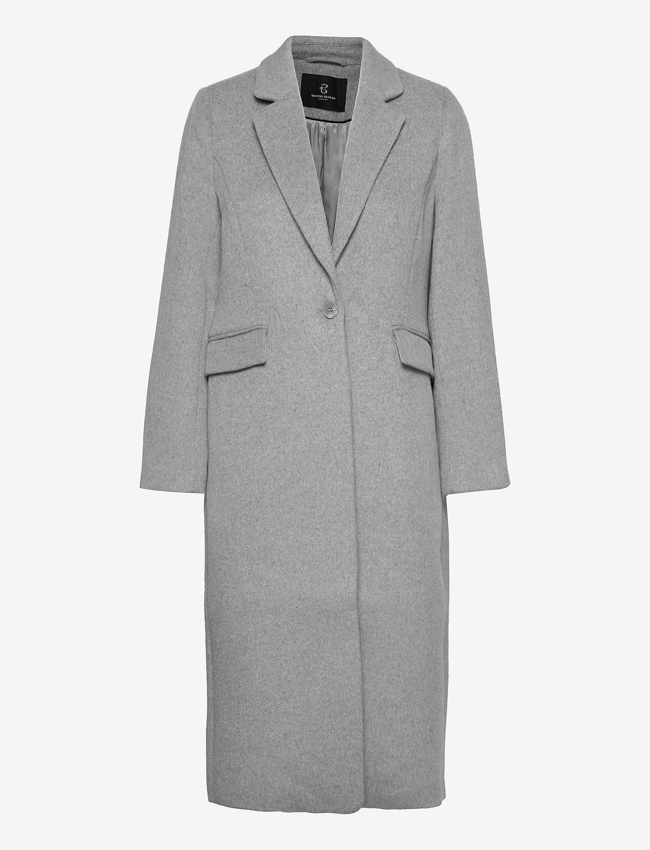 Bruuns Bazaar - KatarinaBBBAlanna coat - pitkät talvitakit - grey melange - 0