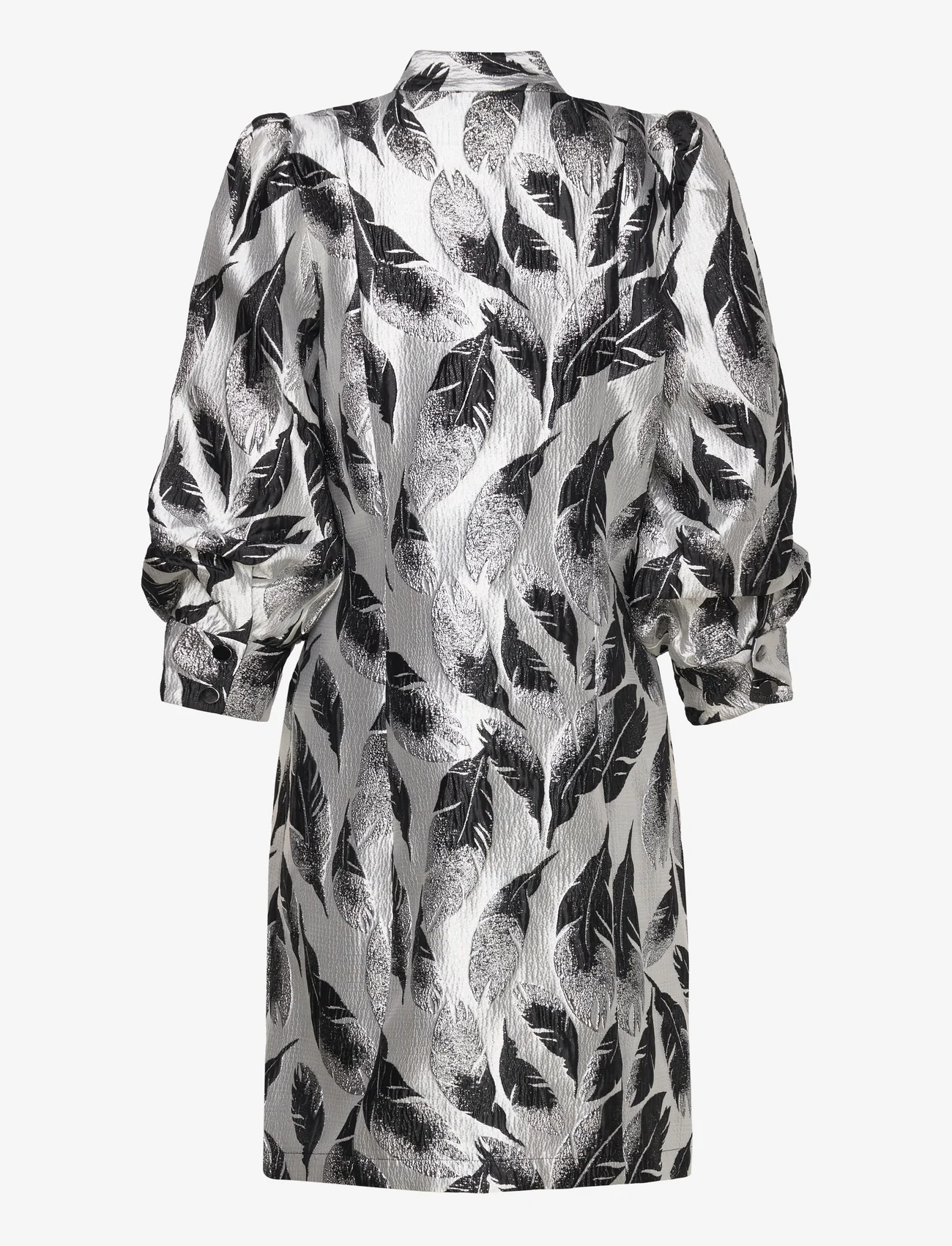 Bruuns Bazaar - LeafBBBrooklyn dress - festtøj til outletpriser - black/silver - 1