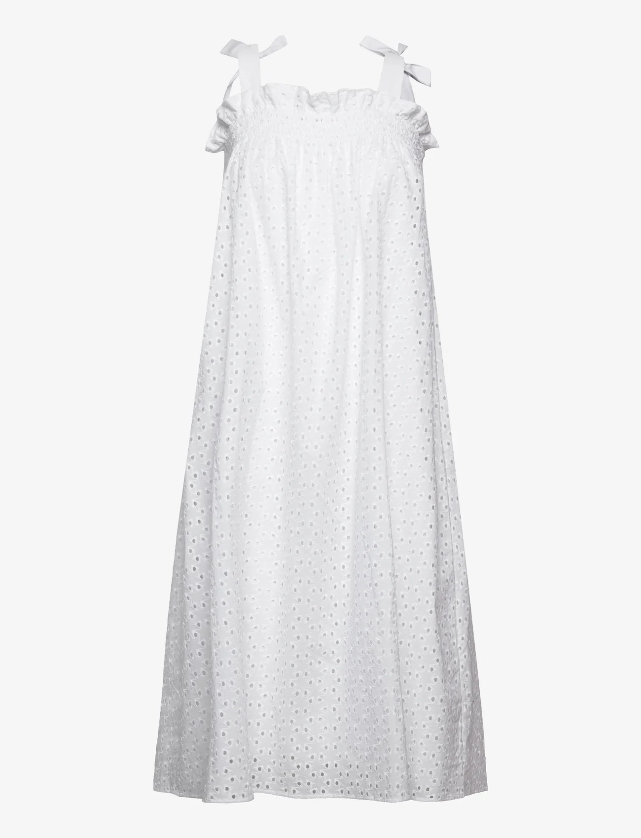 Bruuns Bazaar - Clianta Christine dress - sukienki koronkowe - white - 0