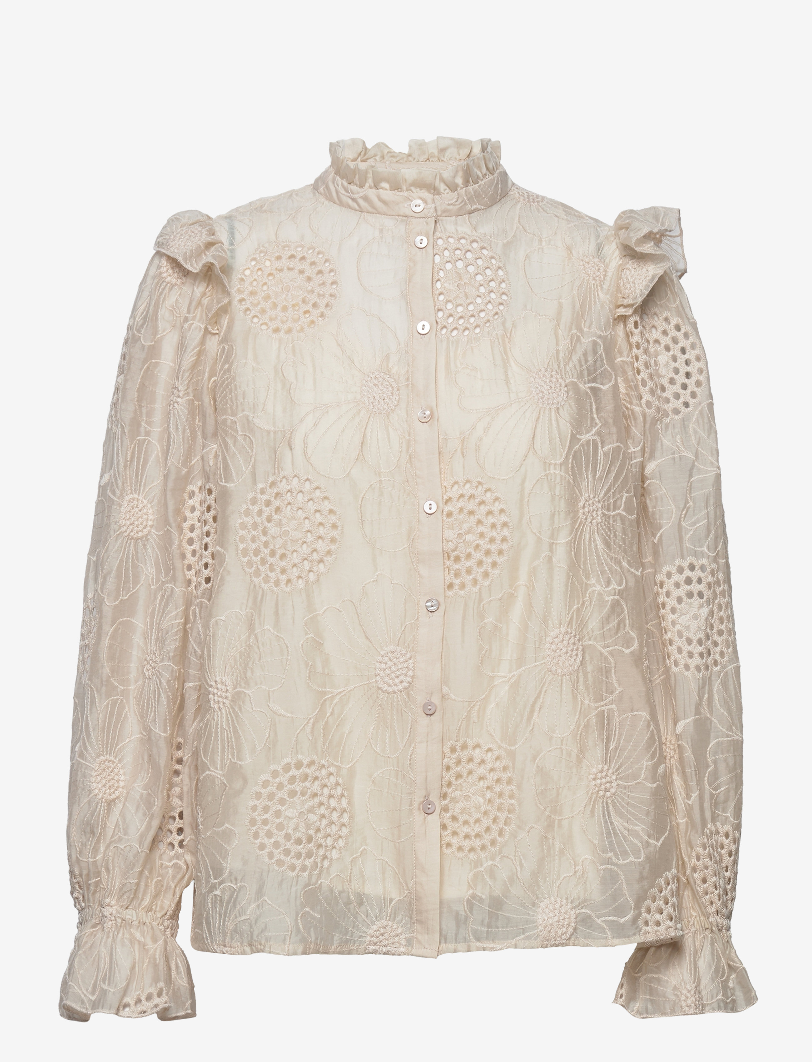 Bruuns Bazaar - Clematis Caro shirt - sandstorm - 1