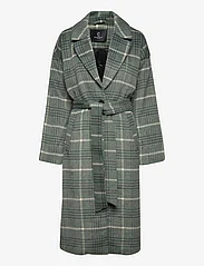 Bruuns Bazaar - Noisette Jezze coat - winterjassen - green check - 0