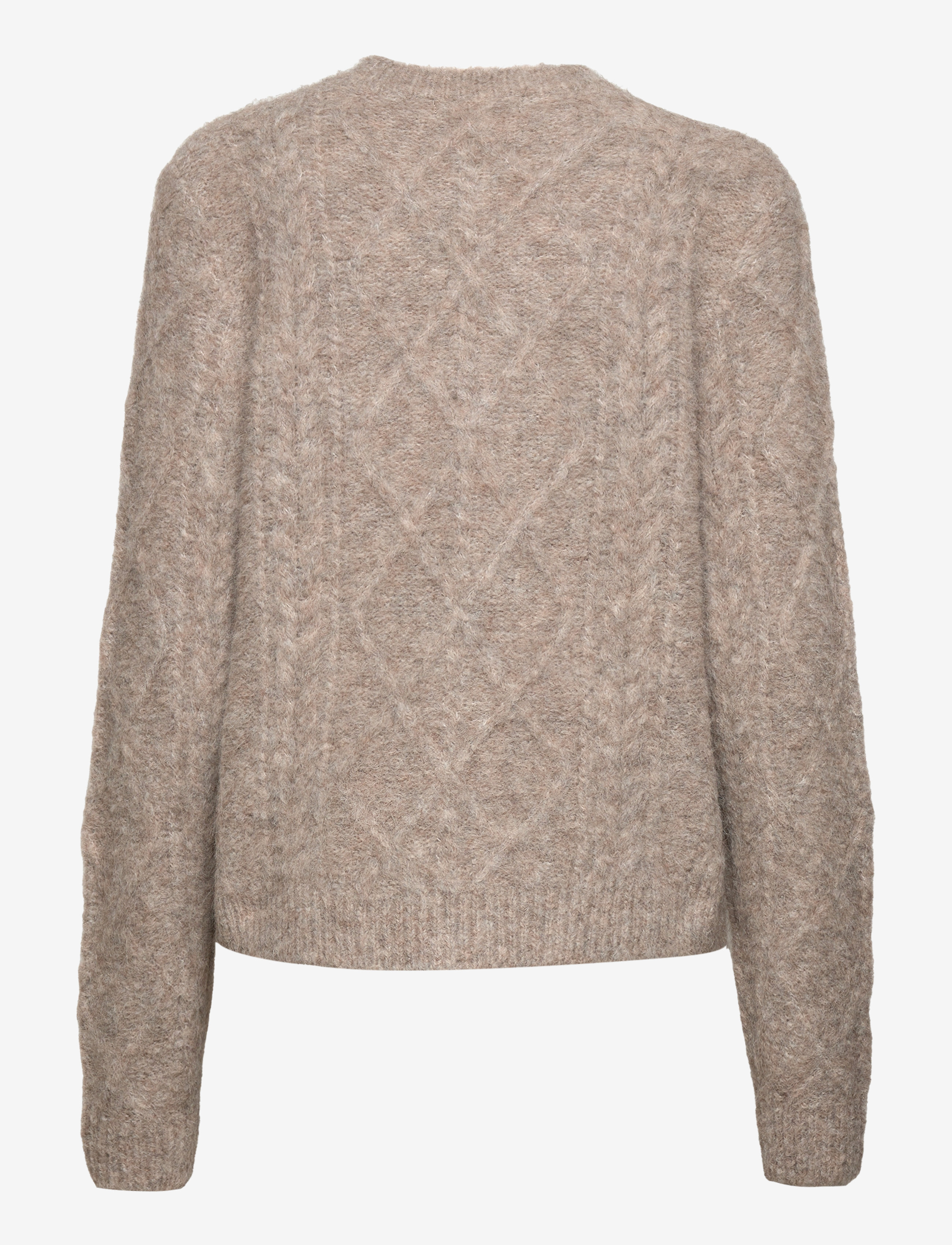 Bruuns Bazaar - Syringa Diana knit cardigan - roasted grey melange - 3