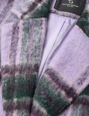 Bruuns Bazaar - Gallica Alanna coat - winter coats - purple check - 3