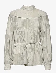 Bruuns Bazaar - Godetia Charlotte blouse - langærmede bluser - fox grey - 0