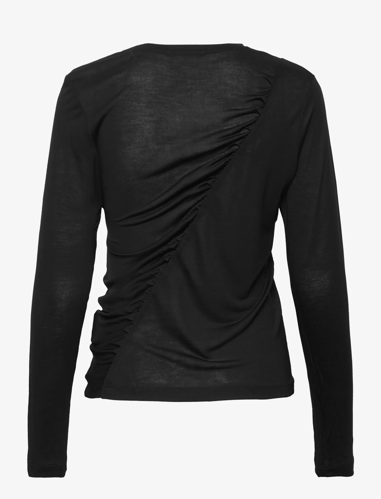 Bruuns Bazaar - Katka Lise blouse - långärmade toppar - black - 1