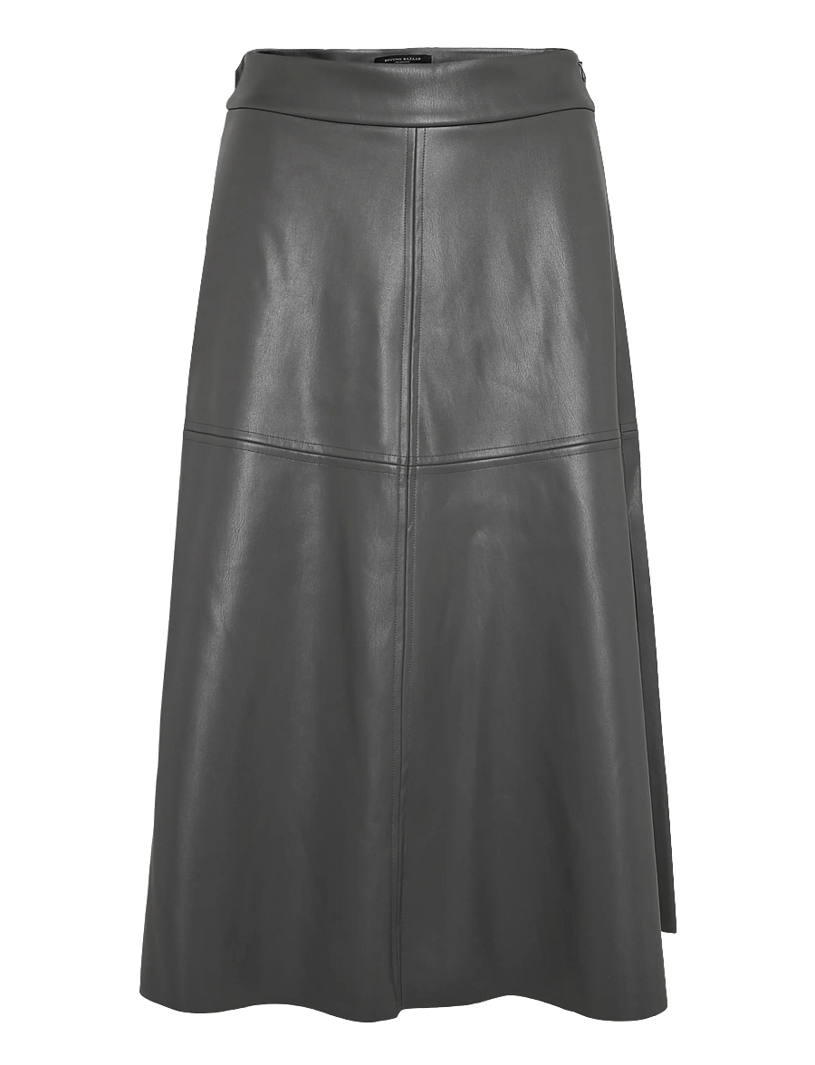 Bruuns Bazaar - VeganiBBImma skirt - midi kjolar - dark grey - 1