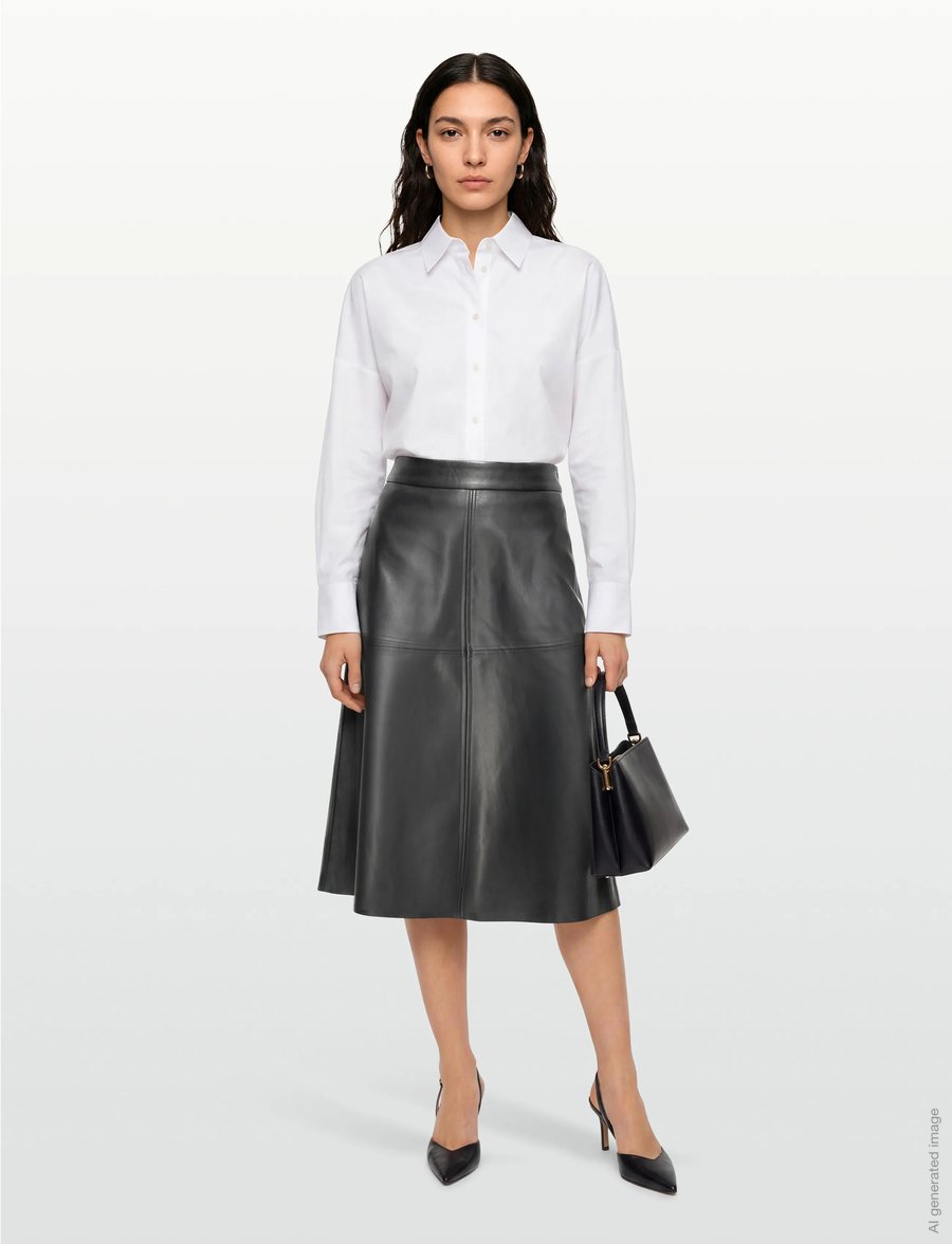 Bruuns Bazaar - VeganiBBImma skirt - midiseelikud - sky captain - 0