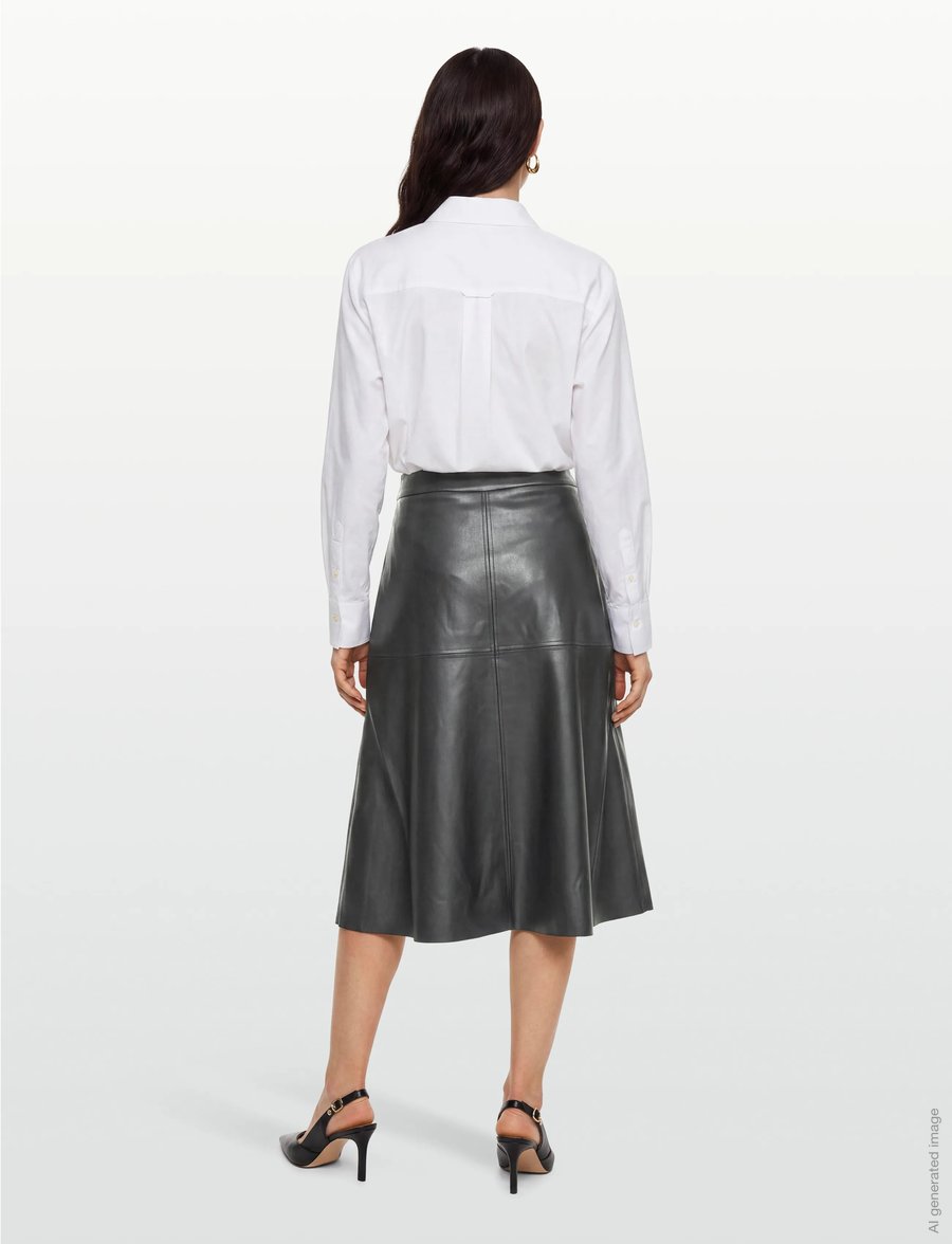 Bruuns Bazaar - VeganiBBImma skirt - midiseelikud - sky captain - 4