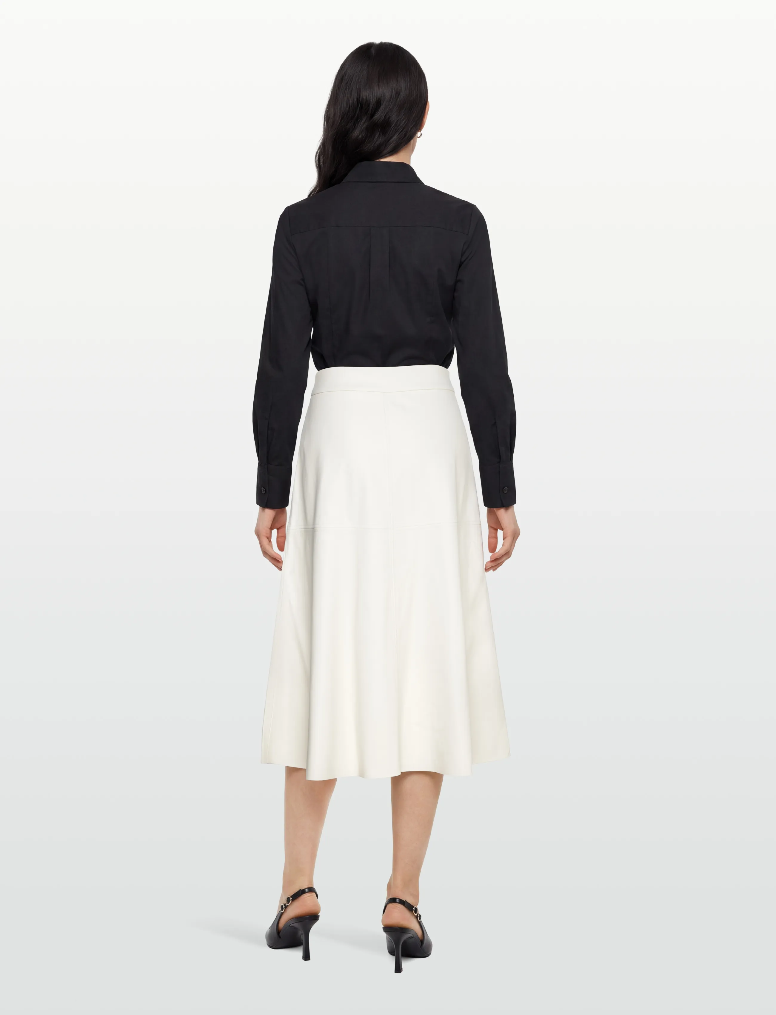 Bruuns Bazaar - VeganiBBImma skirt - midiseelikud - snow white - 4
