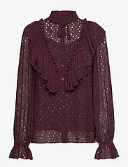 Bruuns Bazaar - AngeloniaBBAliyha shirt - langærmede skjorter - winetasting - 0