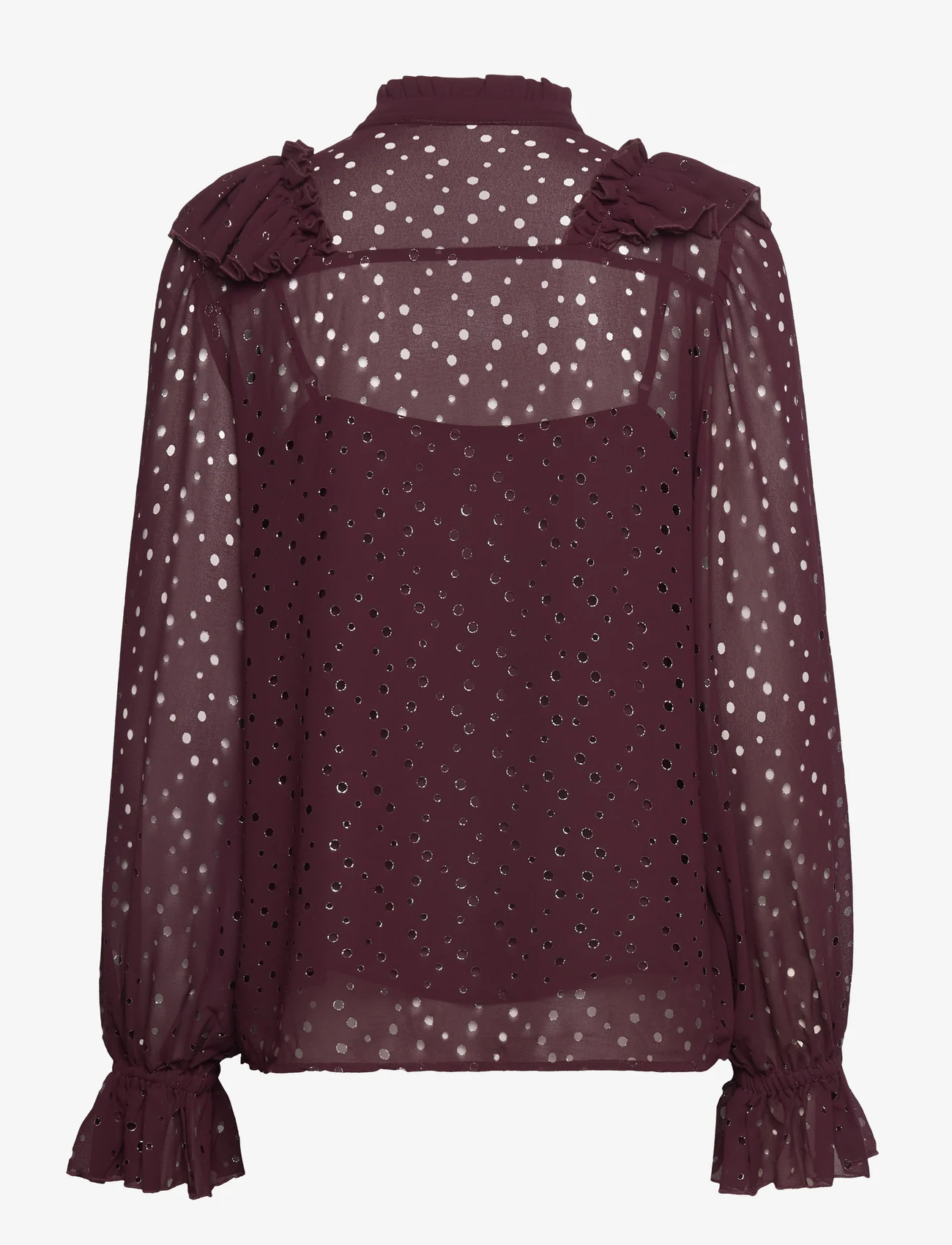 Bruuns Bazaar - AngeloniaBBAliyha shirt - langærmede skjorter - winetasting - 1