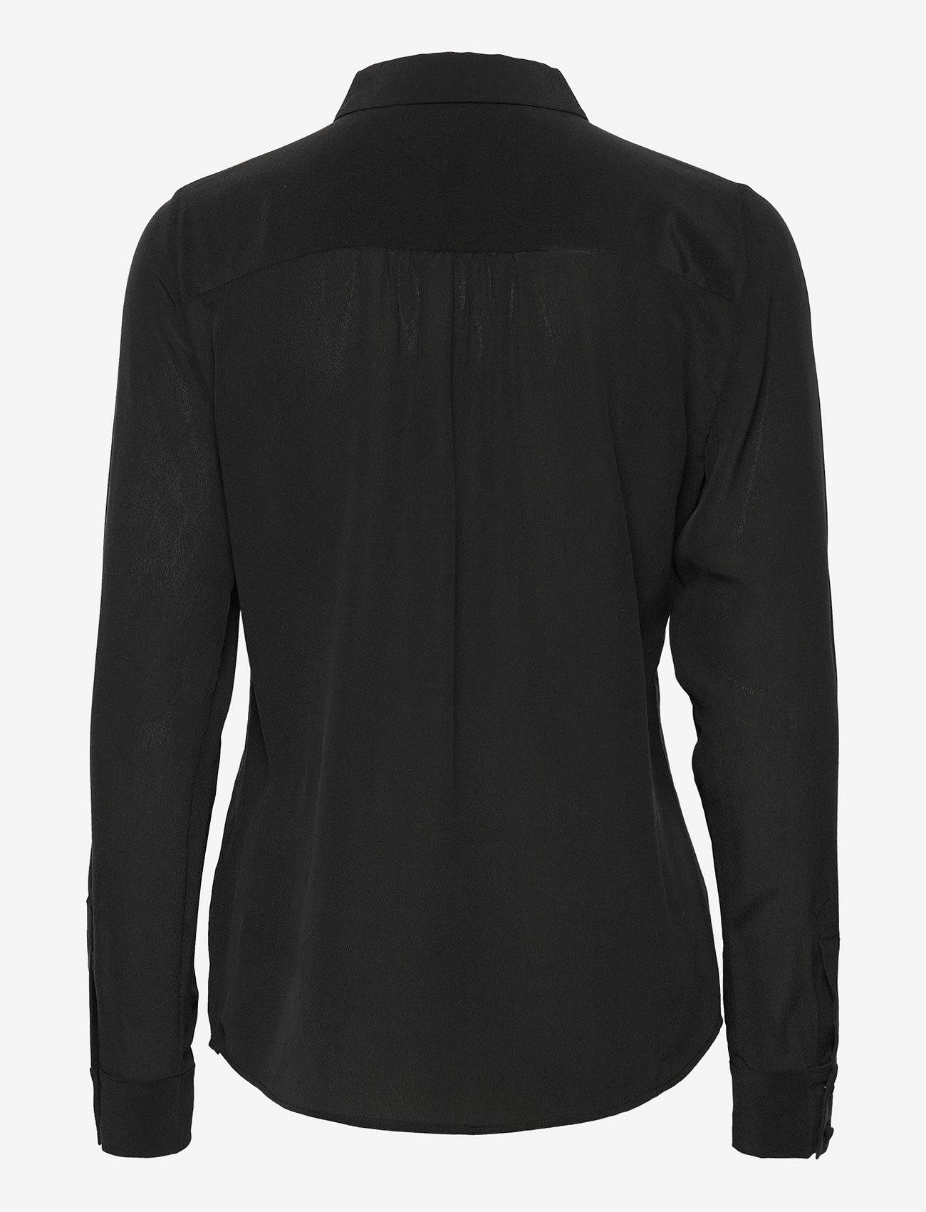Bruuns Bazaar - LillieBBCorinna silkshirt - langärmlige hemden - black - 1