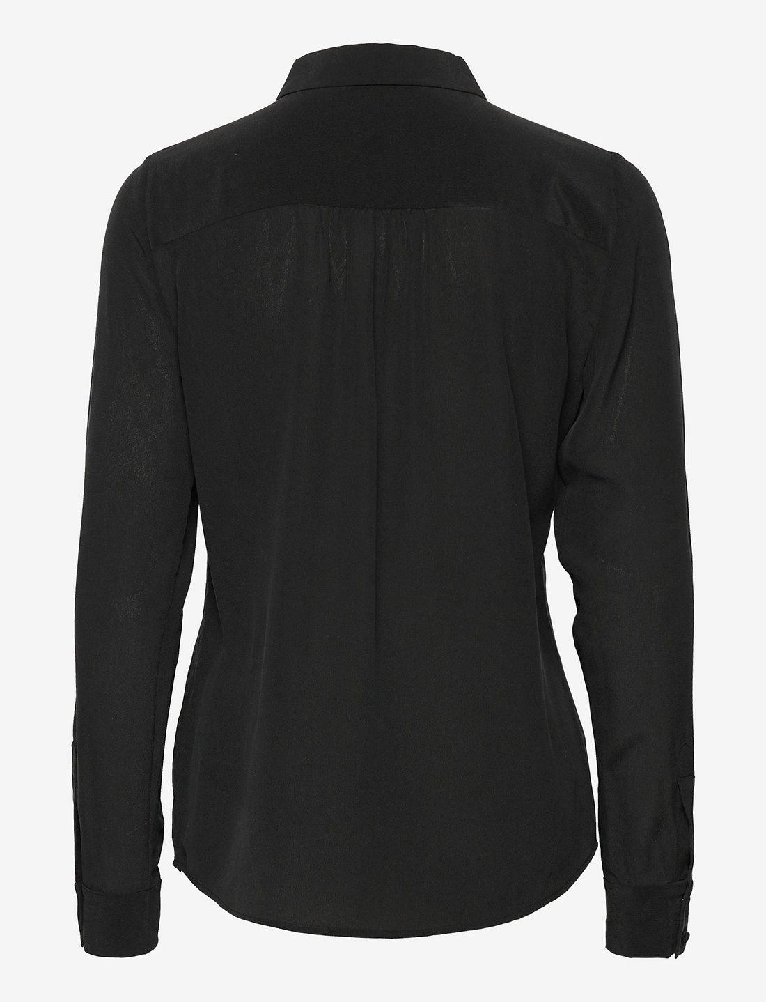 Bruuns Bazaar - LillieBBCorinna silkshirt - långärmade skjortor - black - 1