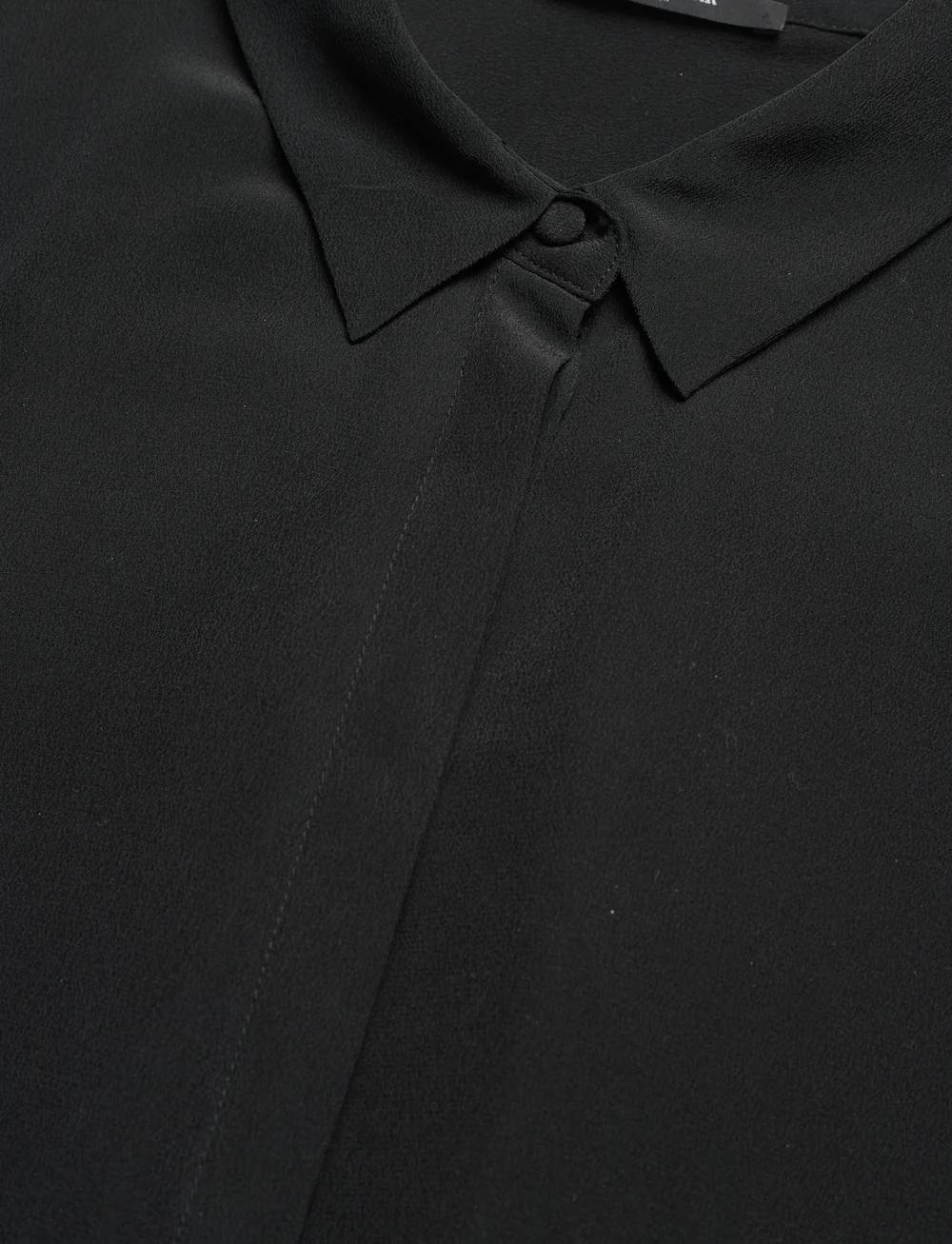 Bruuns Bazaar - LillieBBCorinna silkshirt - långärmade skjortor - black - 2