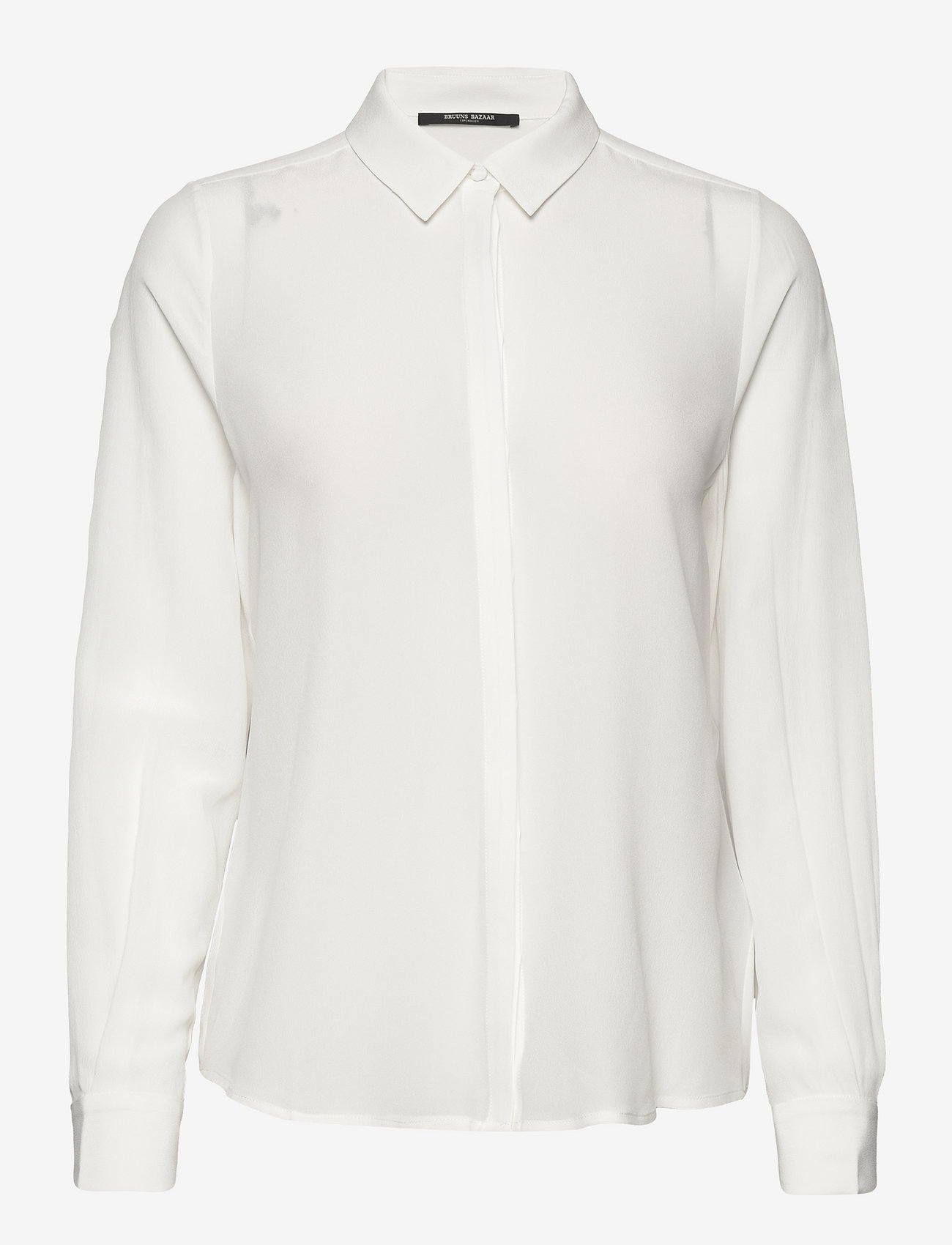 Bruuns Bazaar - LillieBBCorinna silkshirt - langärmlige hemden - snow white - 1